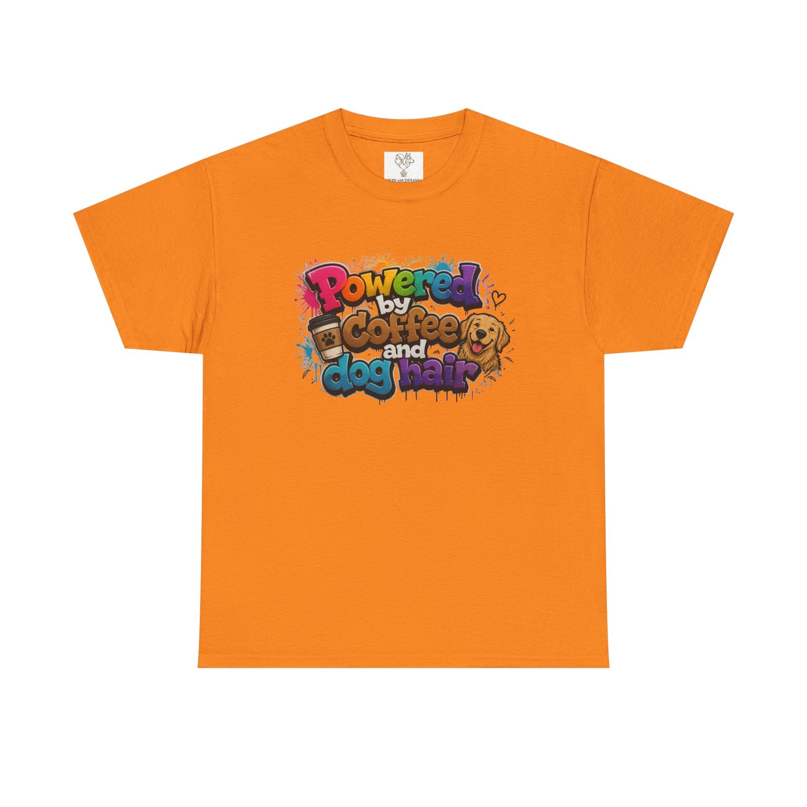 T-shirt « Powered by Coffee and Dogs » —Collection Grow with Indianna – Image 69