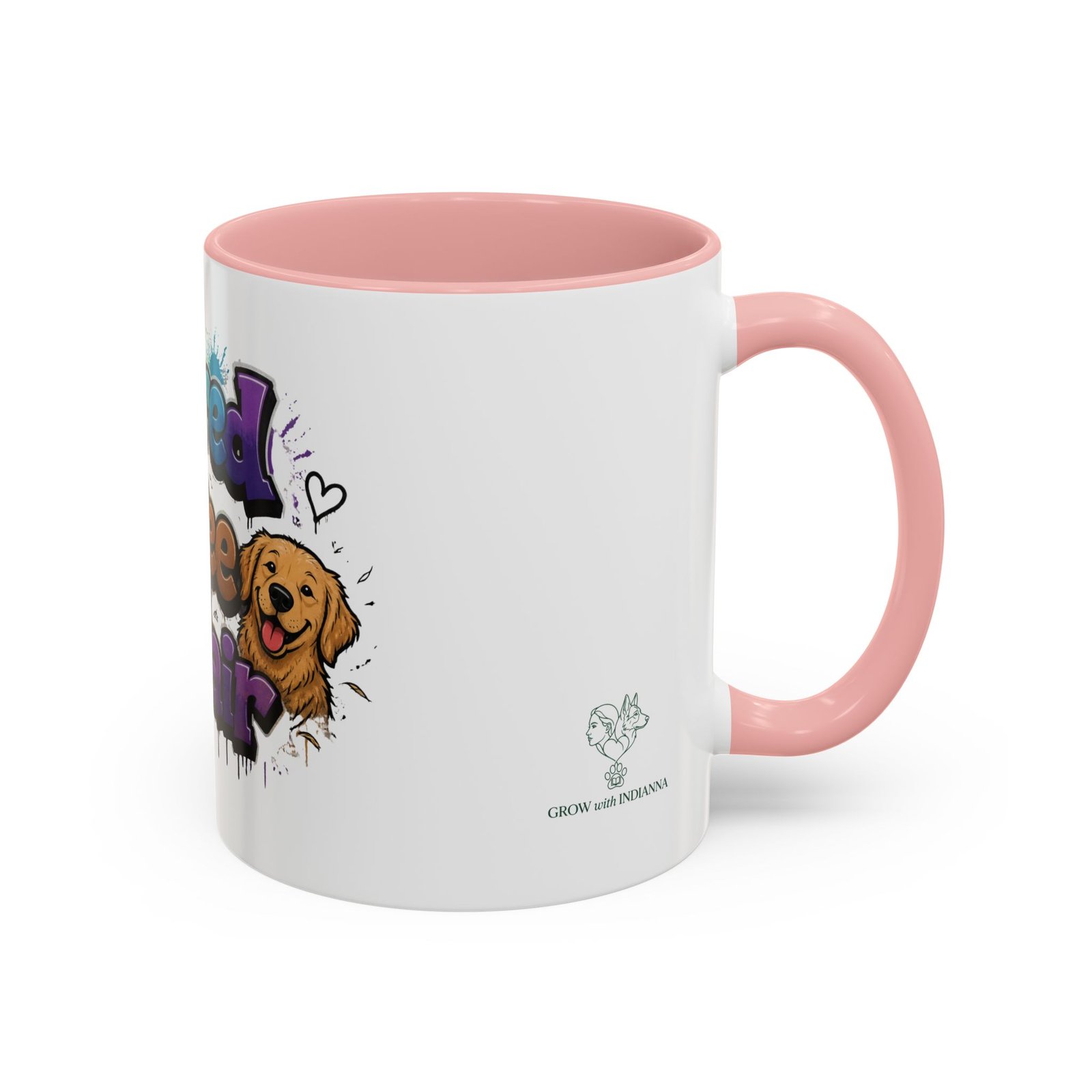 Mug Bicolore « Powered by Coffee and Dog Hair » – Collection Grow with Indianna – Image 10