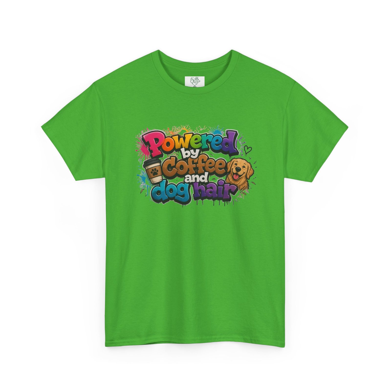 T-shirt « Powered by Coffee and Dogs » —Collection Grow with Indianna – Image 127