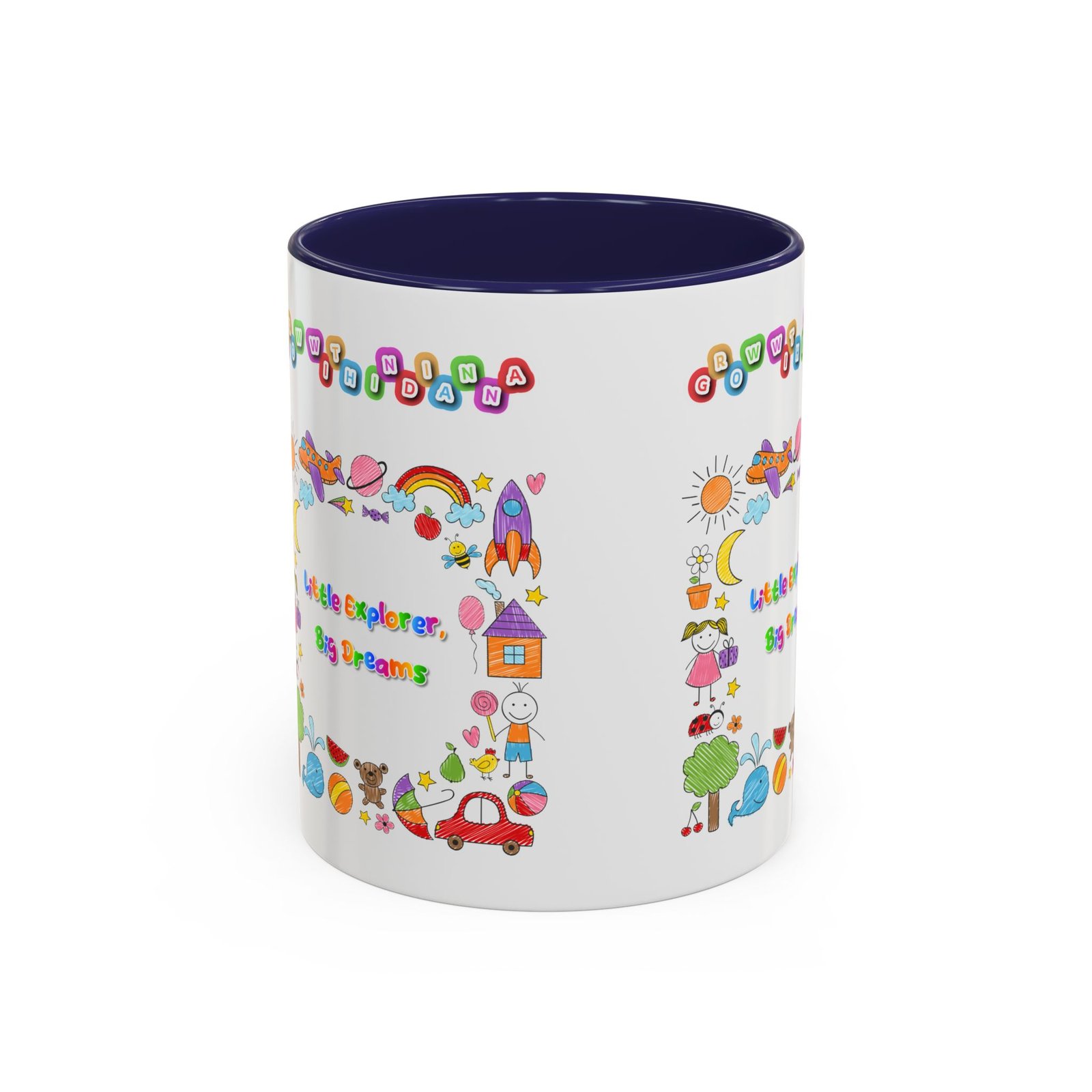 Mug Bicolore « Little Explorer, Big Dreams » - Collection Grow with Indianna – Image 5