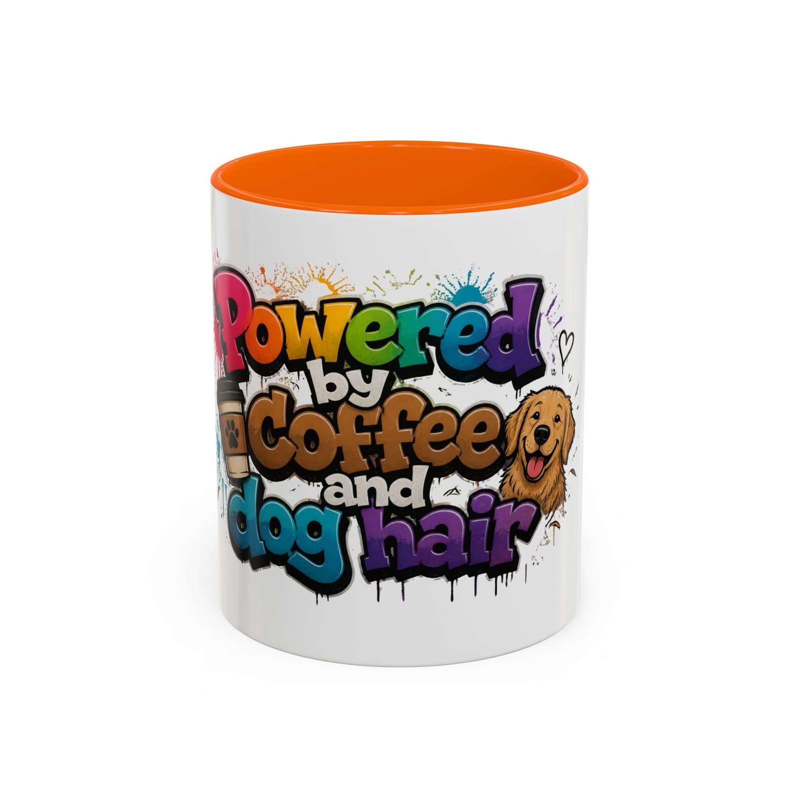 Mug Bicolore « Powered by Coffee and Dog Hair » – Collection Grow with Indianna – Image 41