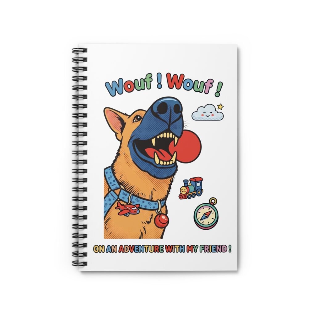 Carnet à Spirales « Wouf! Wouf! » —Collection Grow with Indianna