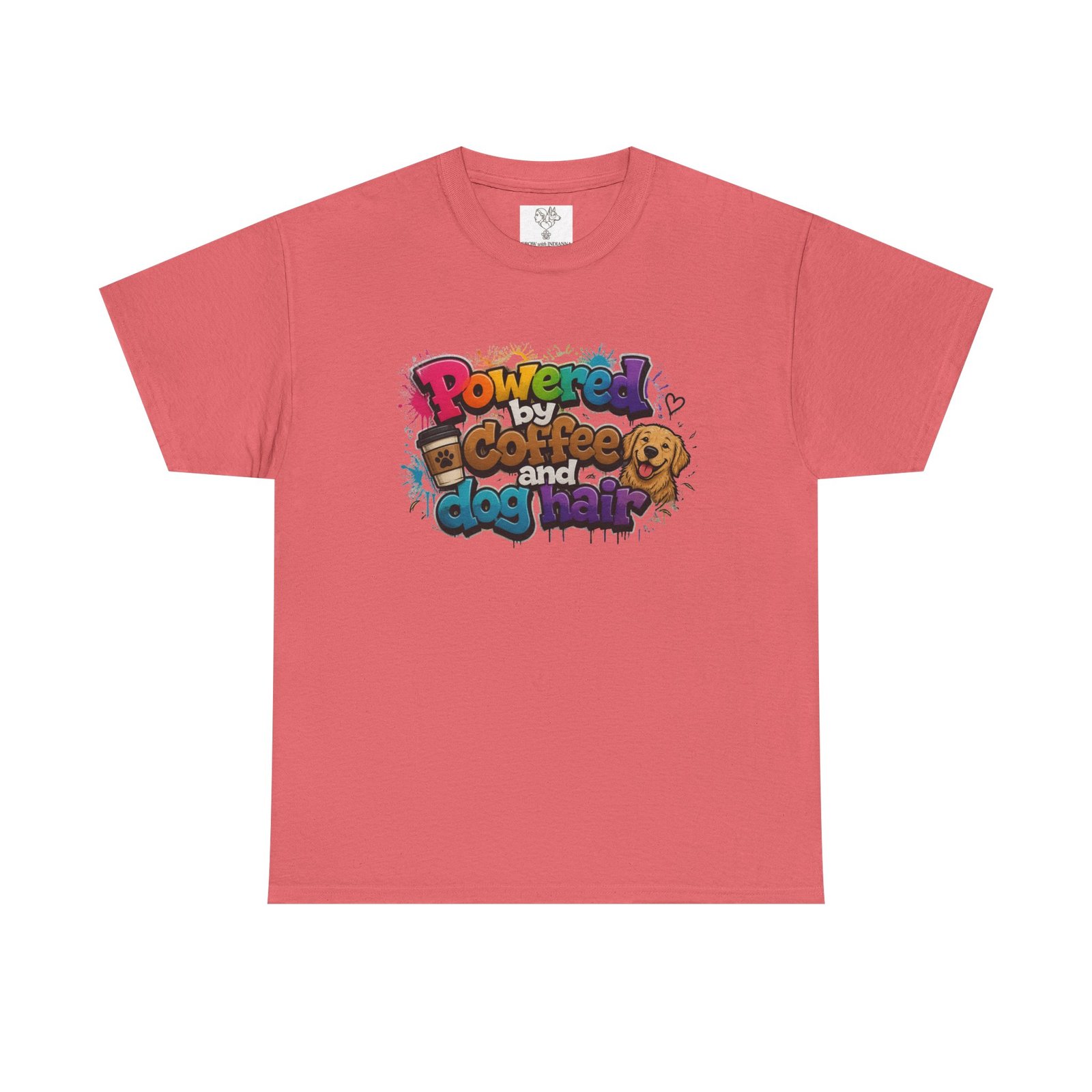 T-shirt « Powered by Coffee and Dogs » —Collection Grow with Indianna – Image 13