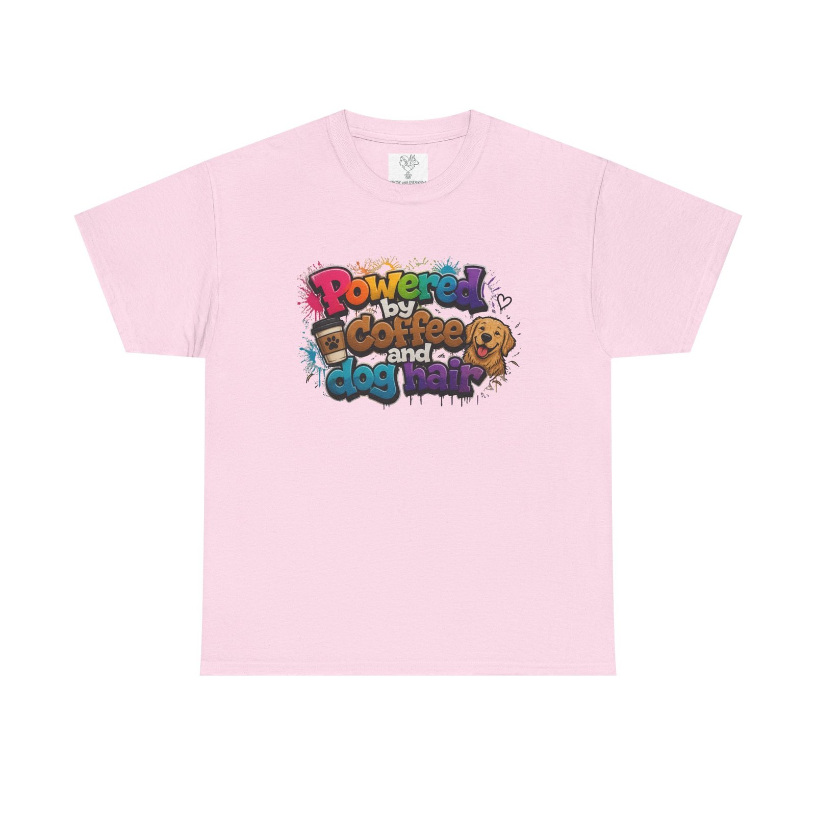 T-shirt « Powered by Coffee and Dogs » —Collection Grow with Indianna – Image 241