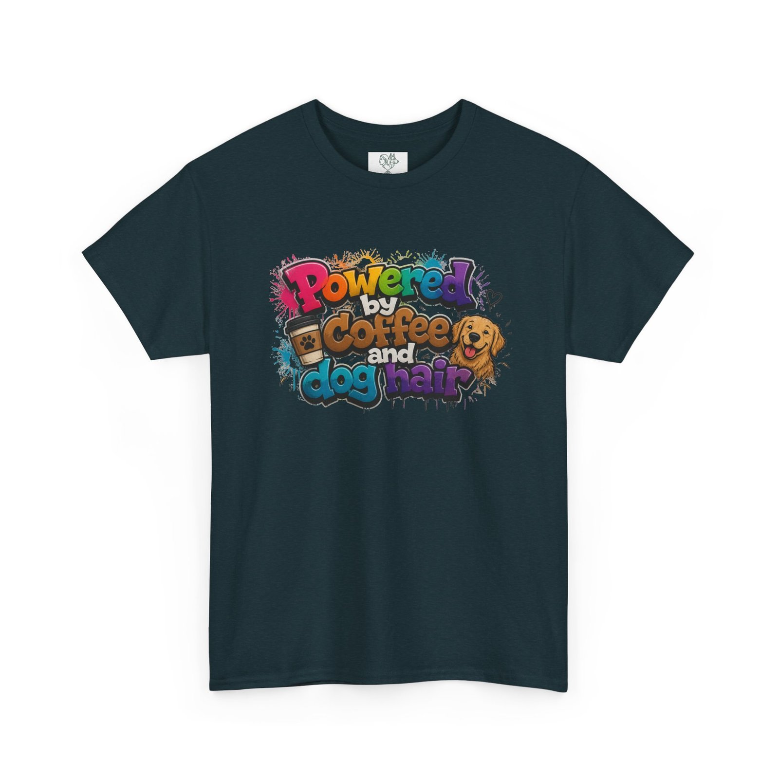 T-shirt « Powered by Coffee and Dogs » —Collection Grow with Indianna – Image 171