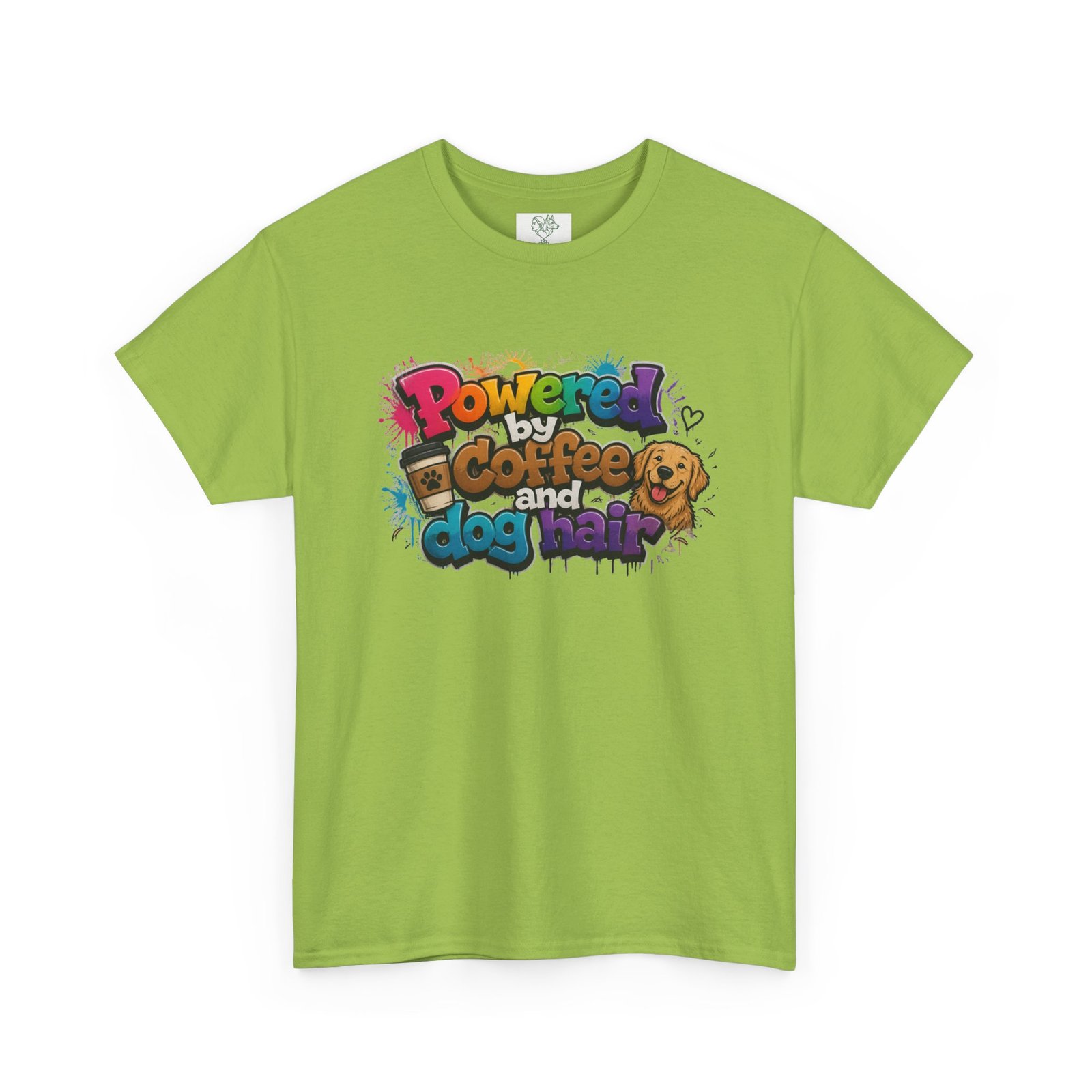 T-shirt « Powered by Coffee and Dogs » —Collection Grow with Indianna – Image 119
