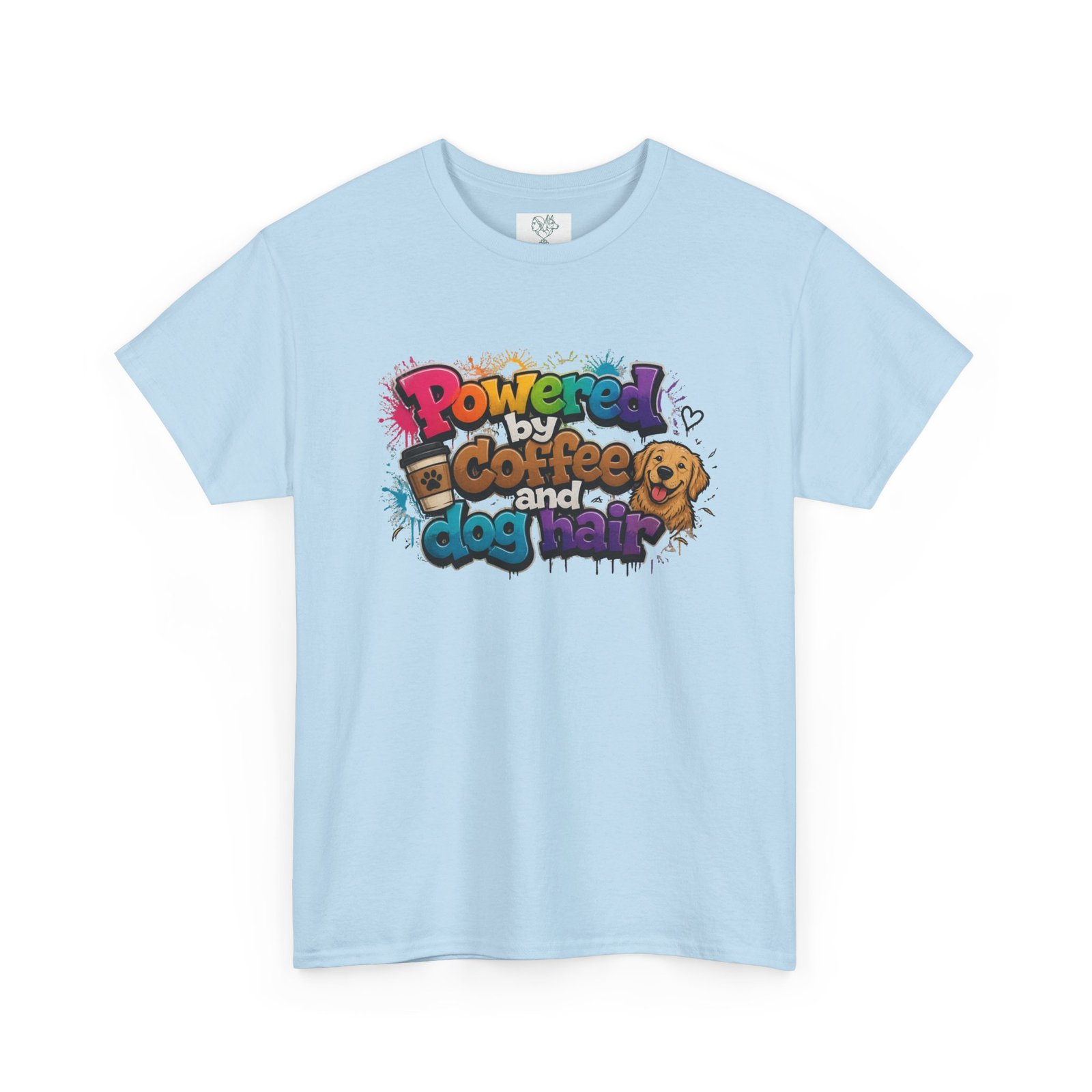 T-shirt « Powered by Coffee and Dogs » —Collection Grow with Indianna – Image 179