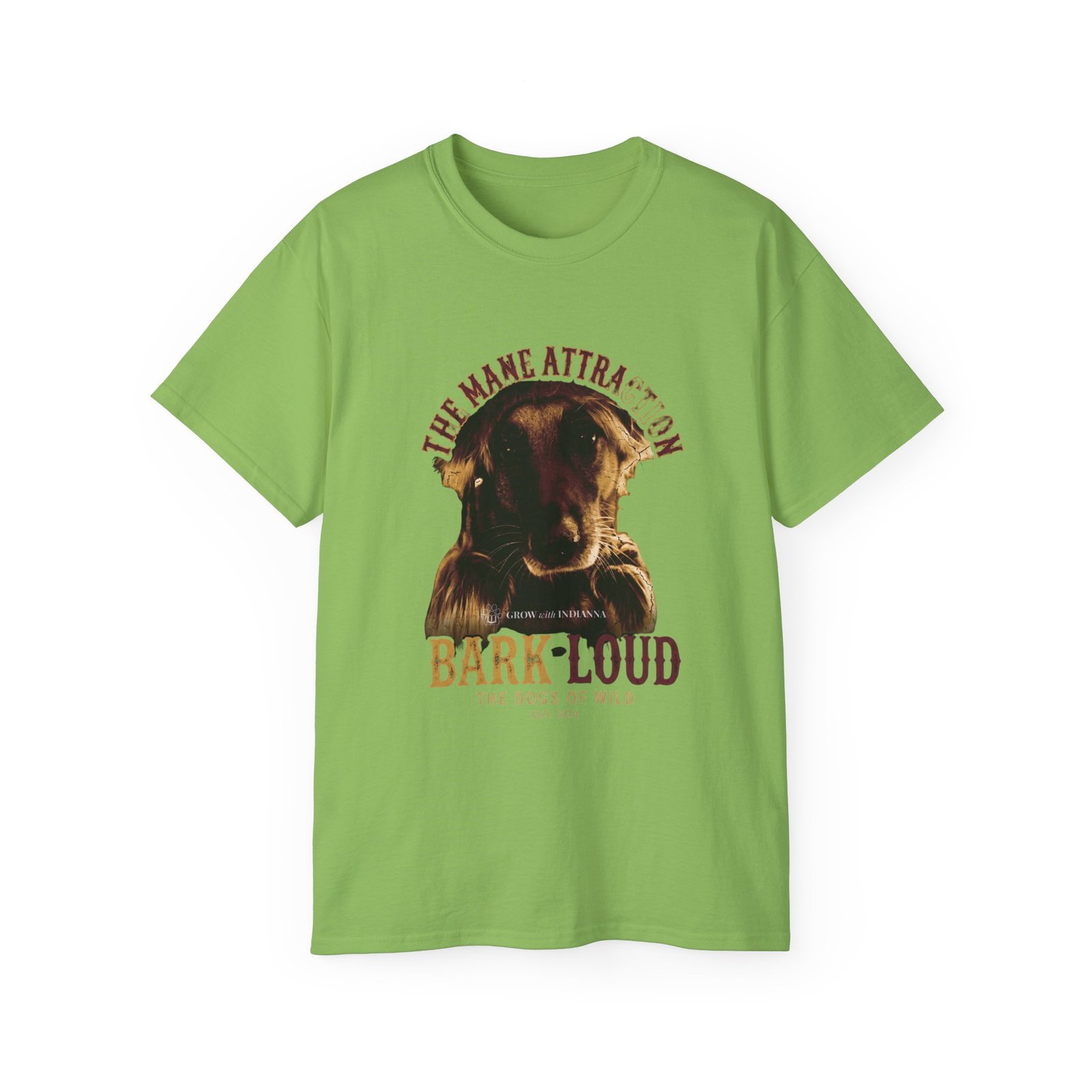 T-shirt Vintage « Cute Indianna Portrait — Bark Loud » —Collection Grow with Indianna – Image 33