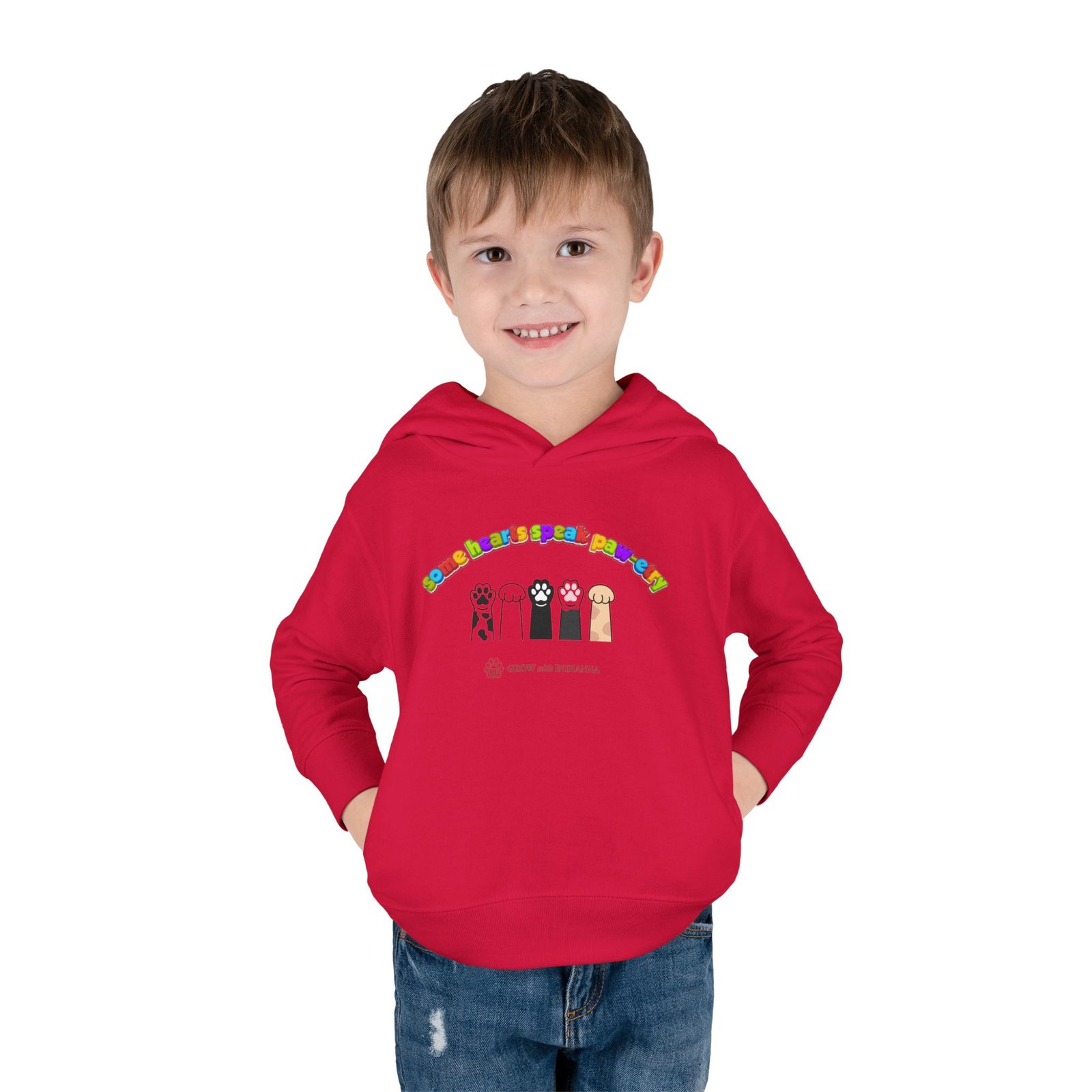 Sweat à Capuche Enfant « Paws & Rainbow » —Collection Grow with Indianna – Image 35
