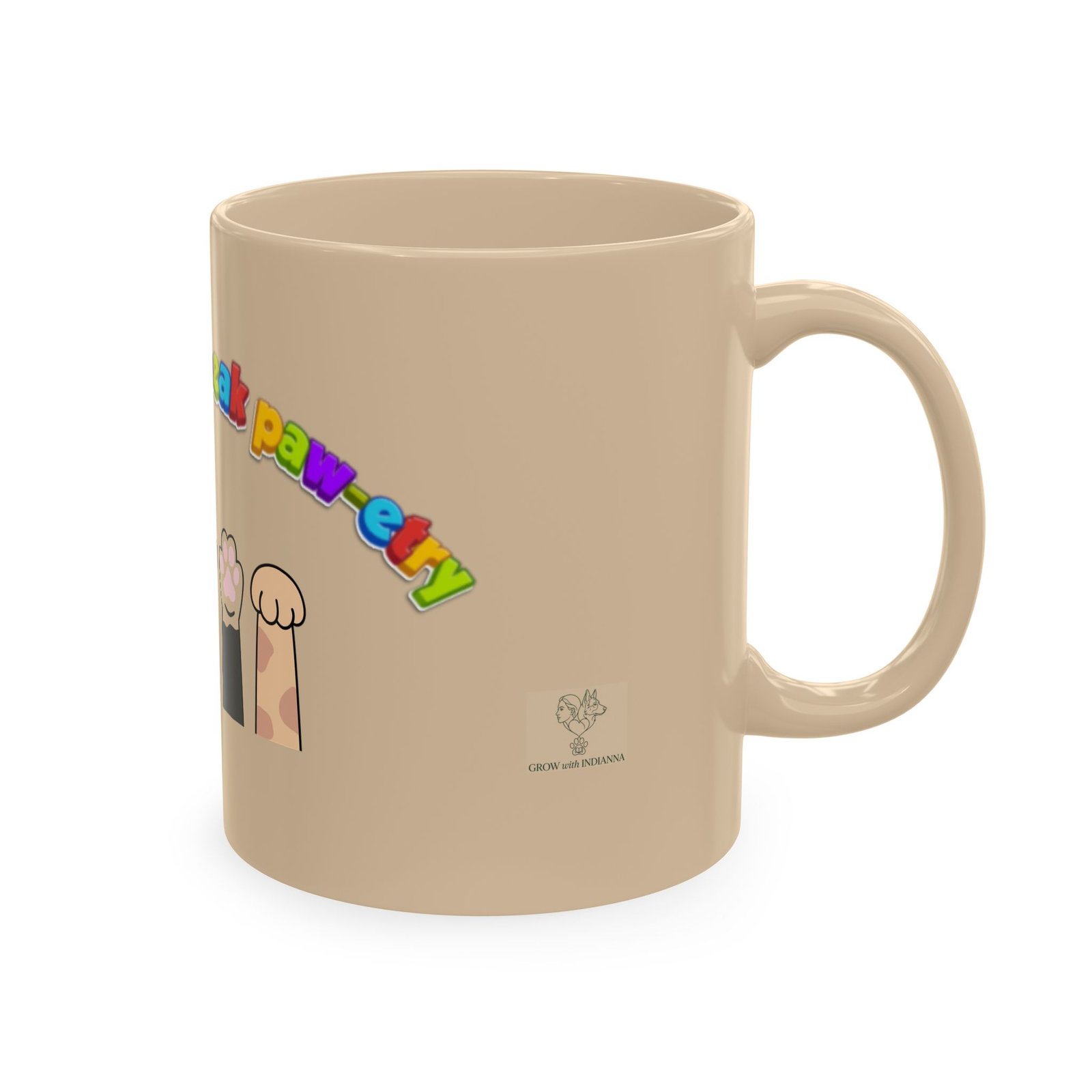 Mug en Céramique « Patounes Amoureuses »— Collection Grow with Indianna – Image 4