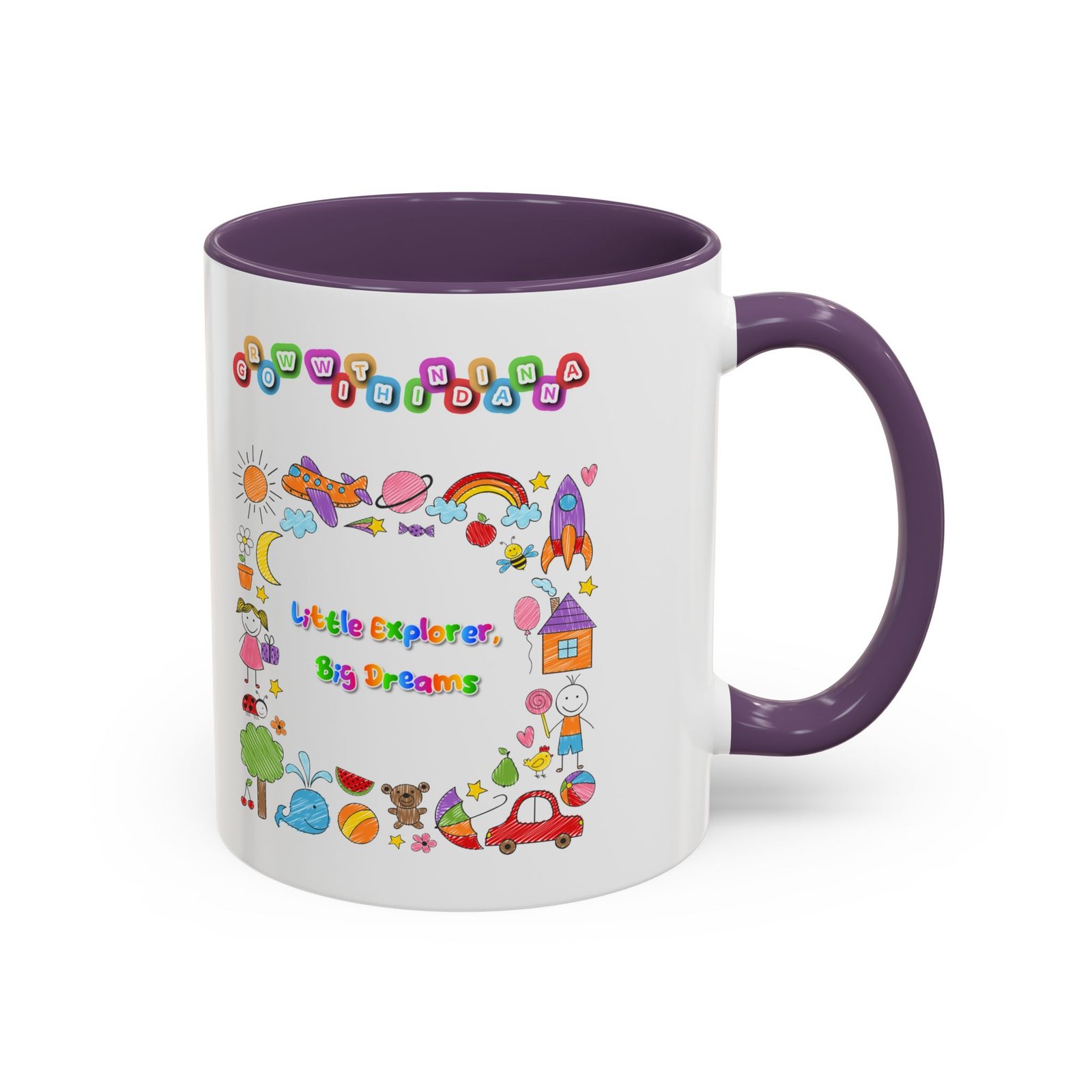 Mug Bicolore « Little Explorer, Big Dreams » - Collection Grow with Indianna – Image 34