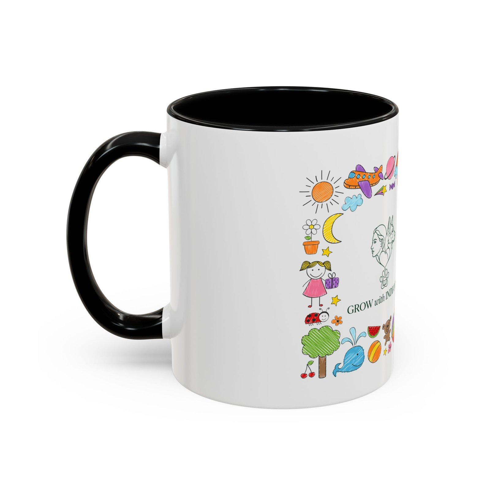 Mug Bicolore "Grow with Indianna"—Collection Grow with Indianna – Image 3
