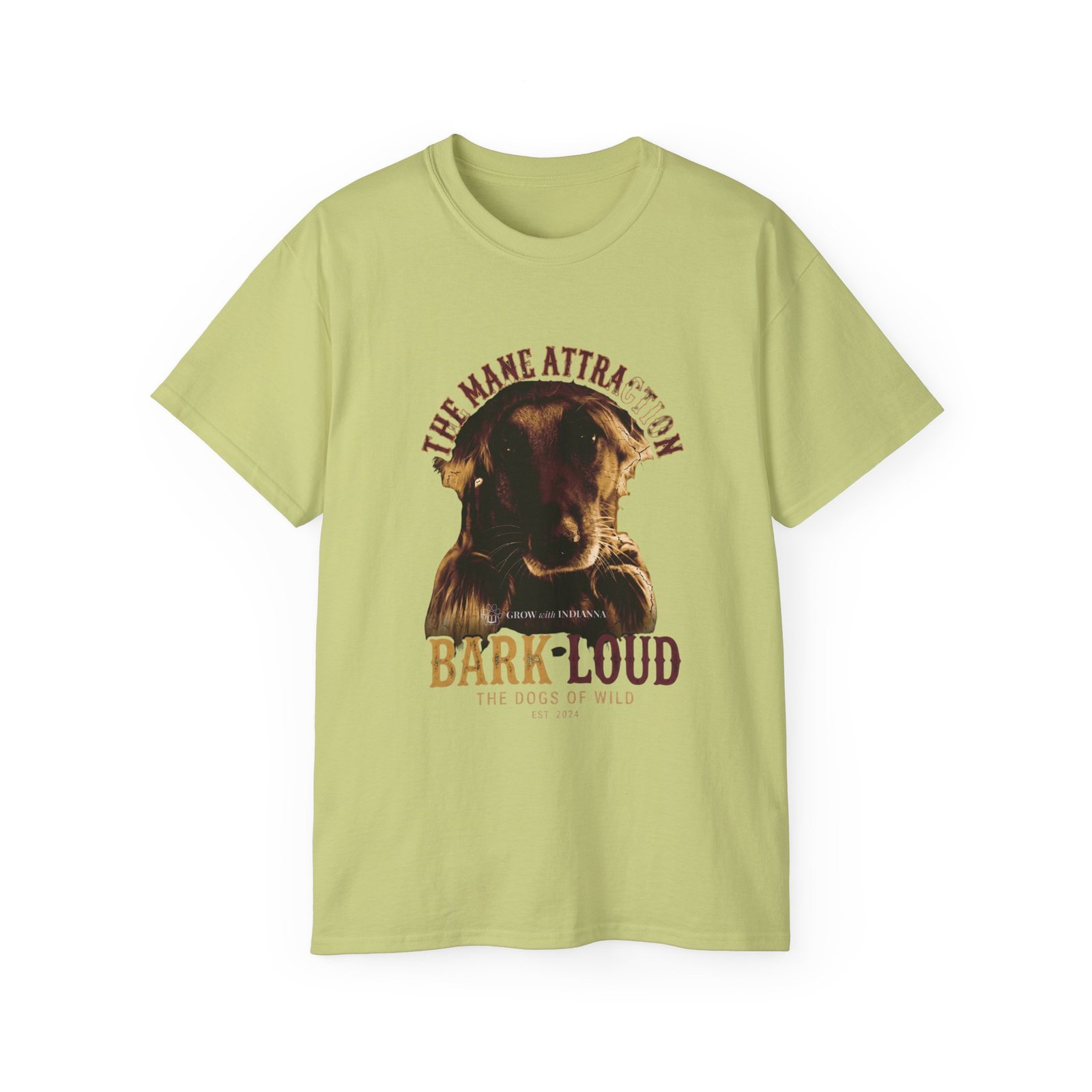 T-shirt Vintage « Cute Indianna Portrait — Bark Loud » —Collection Grow with Indianna – Image 25