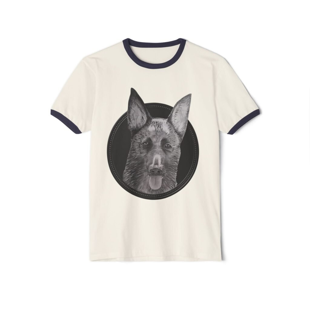 T-shirt Ringer Vintage « Portrait d' Indianna » —Collection Grow with Indianna