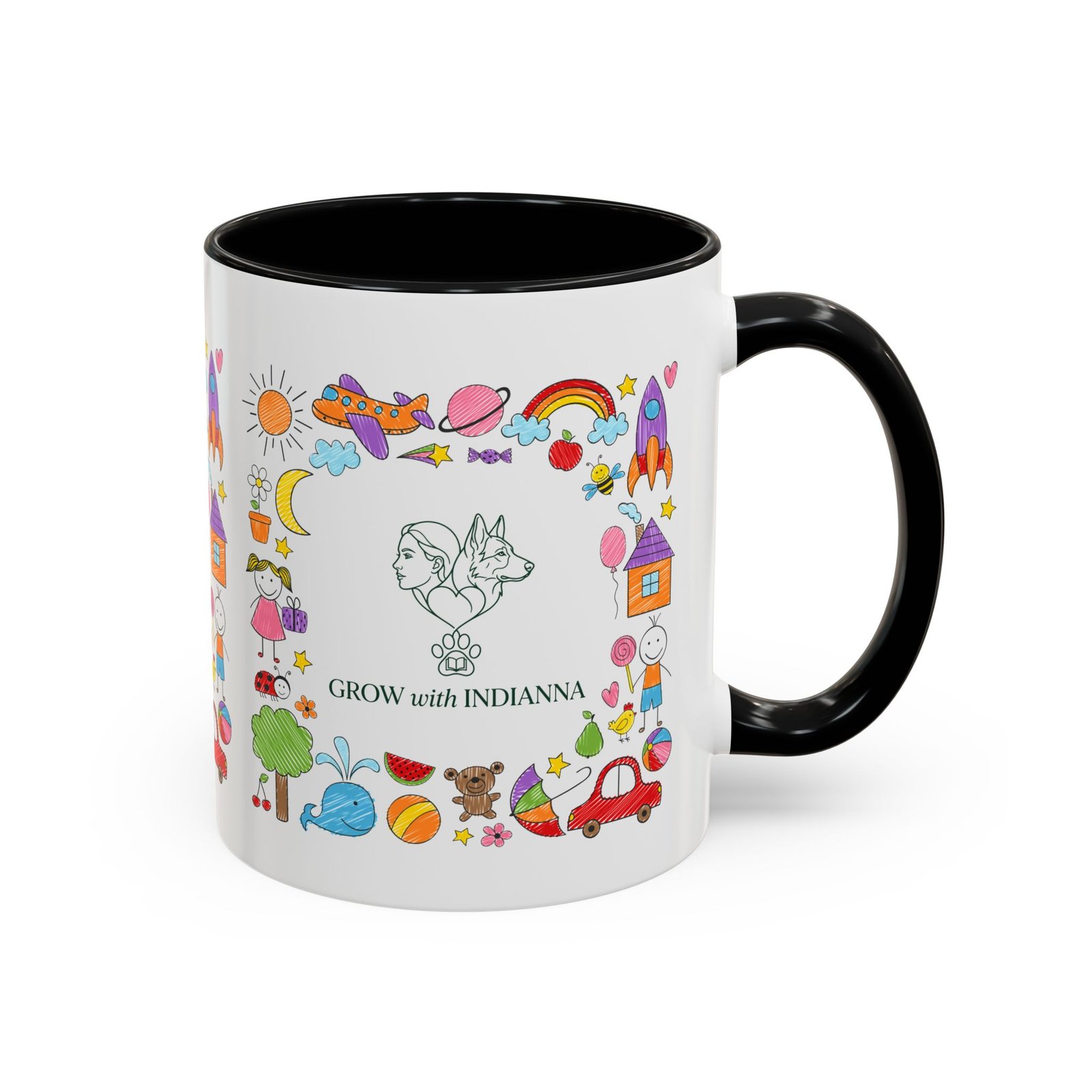 Mug Bicolore "Grow with Indianna"—Collection Grow with Indianna – Image 2