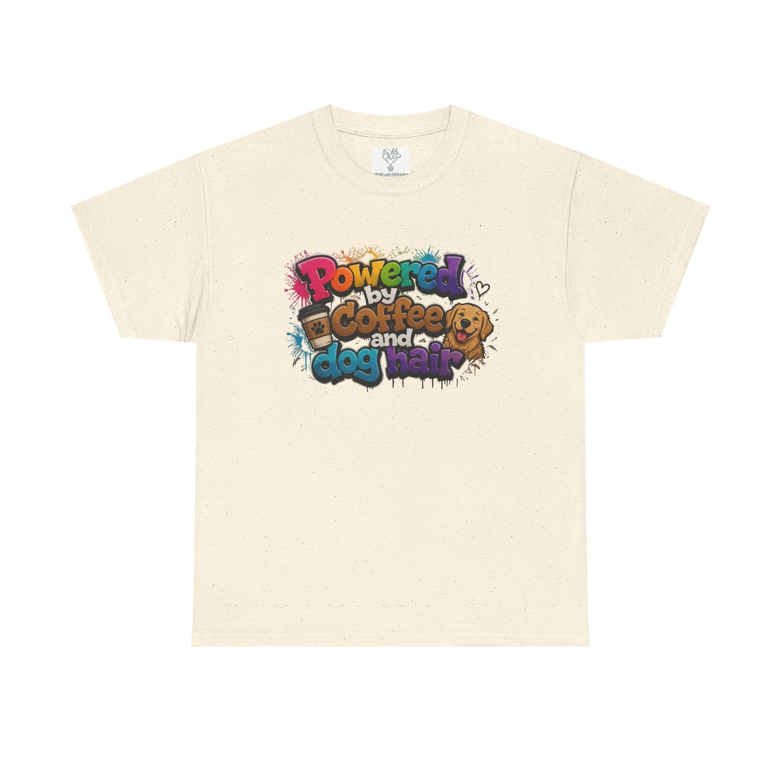 T-shirt « Powered by Coffee and Dogs » —Collection Grow with Indianna – Image 85