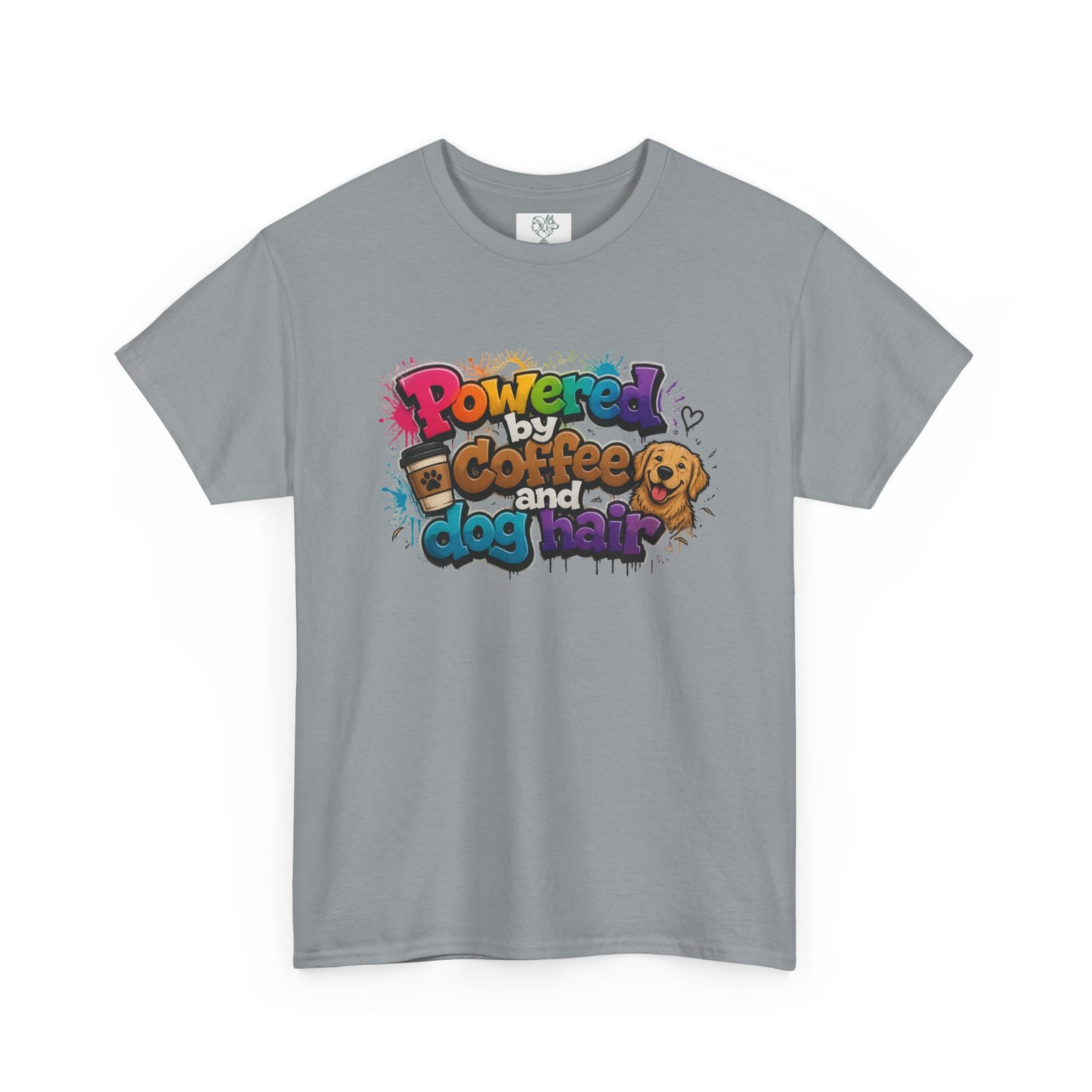T-shirt « Powered by Coffee and Dogs » —Collection Grow with Indianna – Image 139