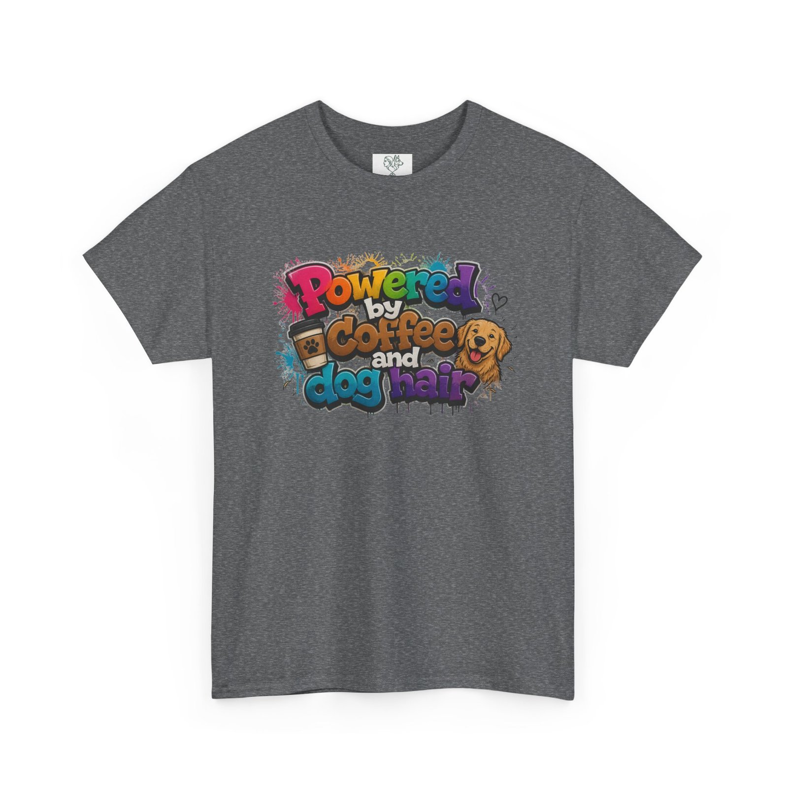 T-shirt « Powered by Coffee and Dogs » —Collection Grow with Indianna – Image 143