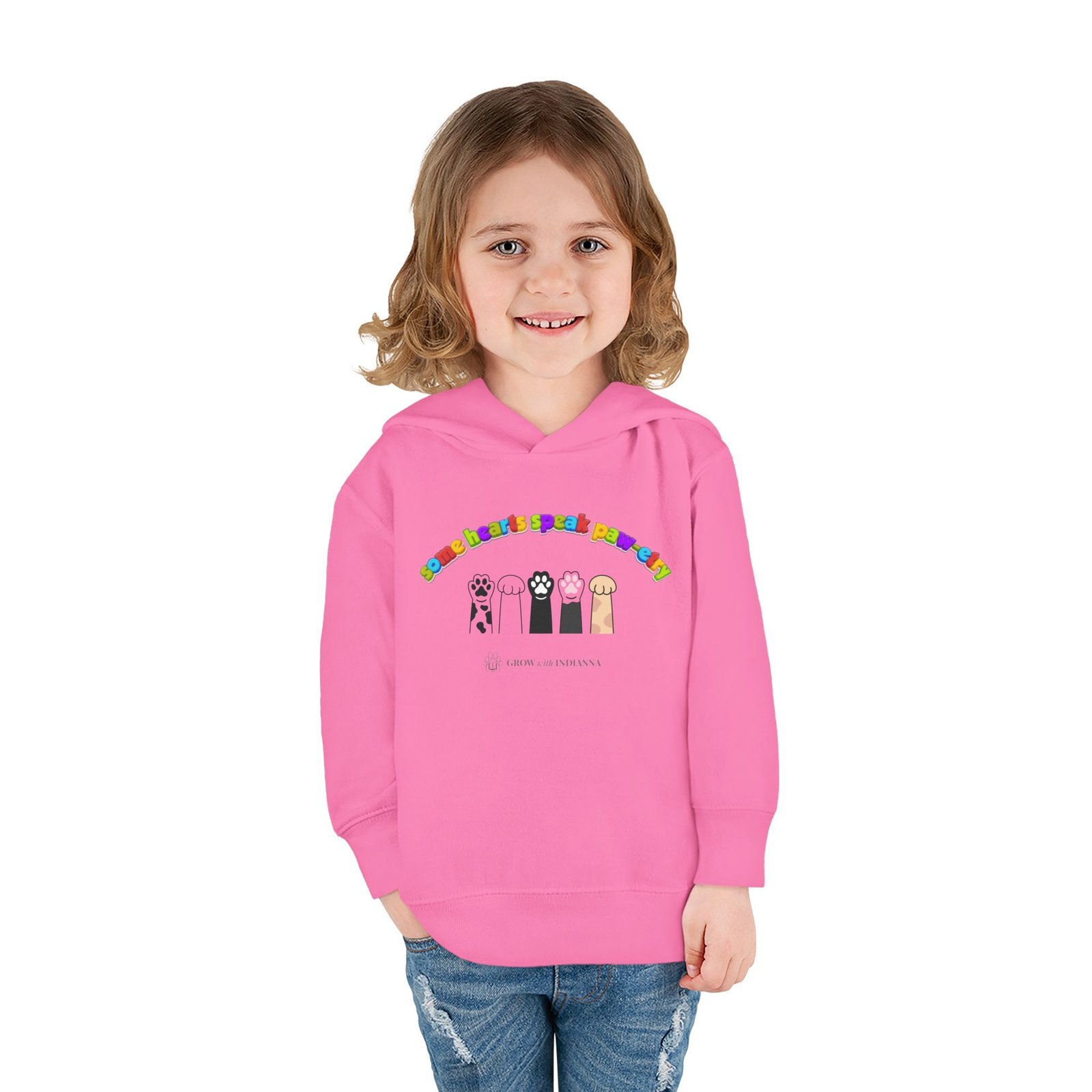 Sweat à Capuche Enfant « Paws & Rainbow » —Collection Grow with Indianna – Image 28
