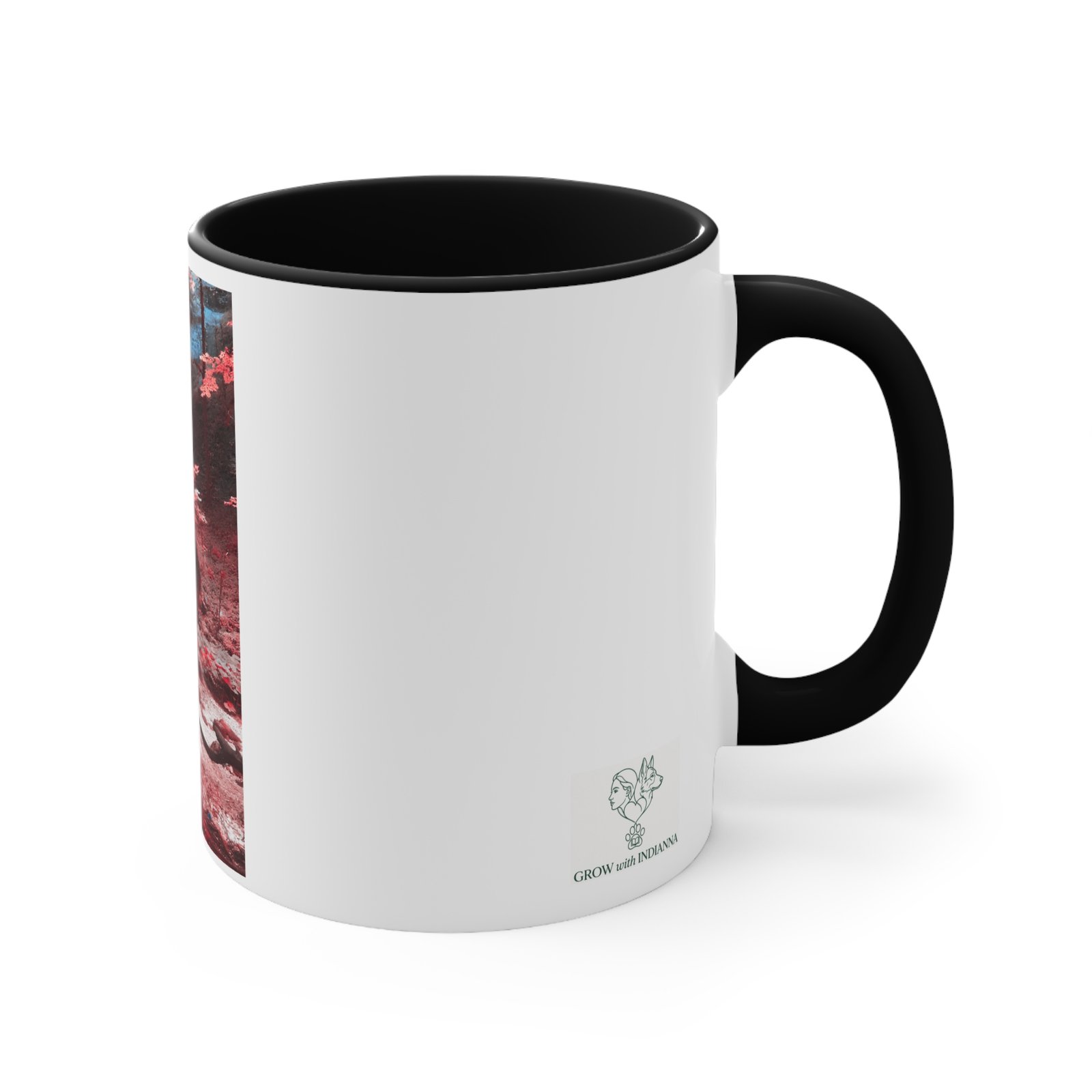 ☕ Mug Bicolore "Forêt Enchantée" – Collection Grow with Indianna – Image 7
