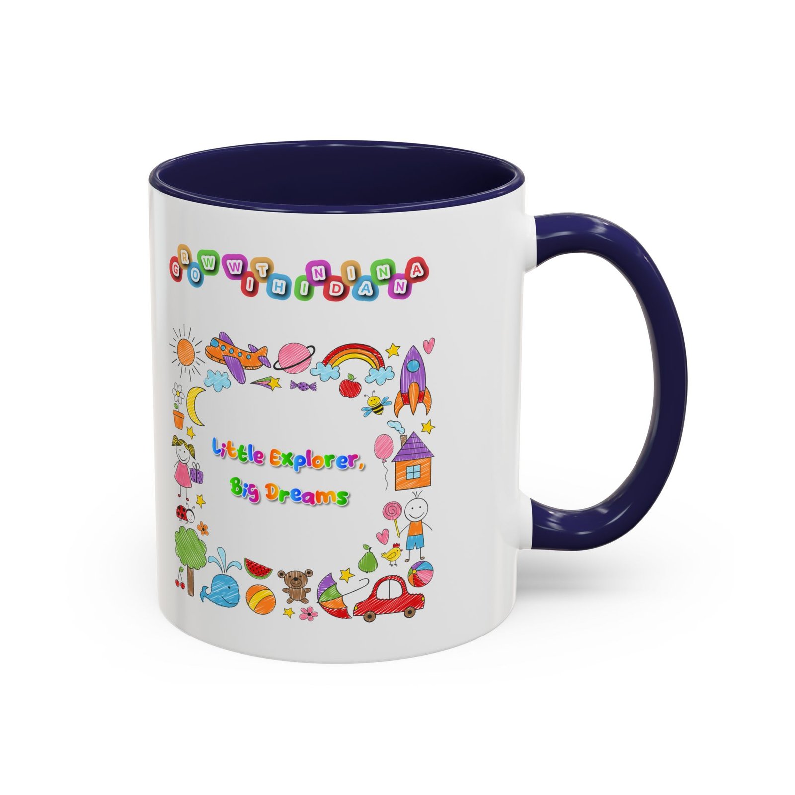 Mug Bicolore « Little Explorer, Big Dreams » - Collection Grow with Indianna – Image 6