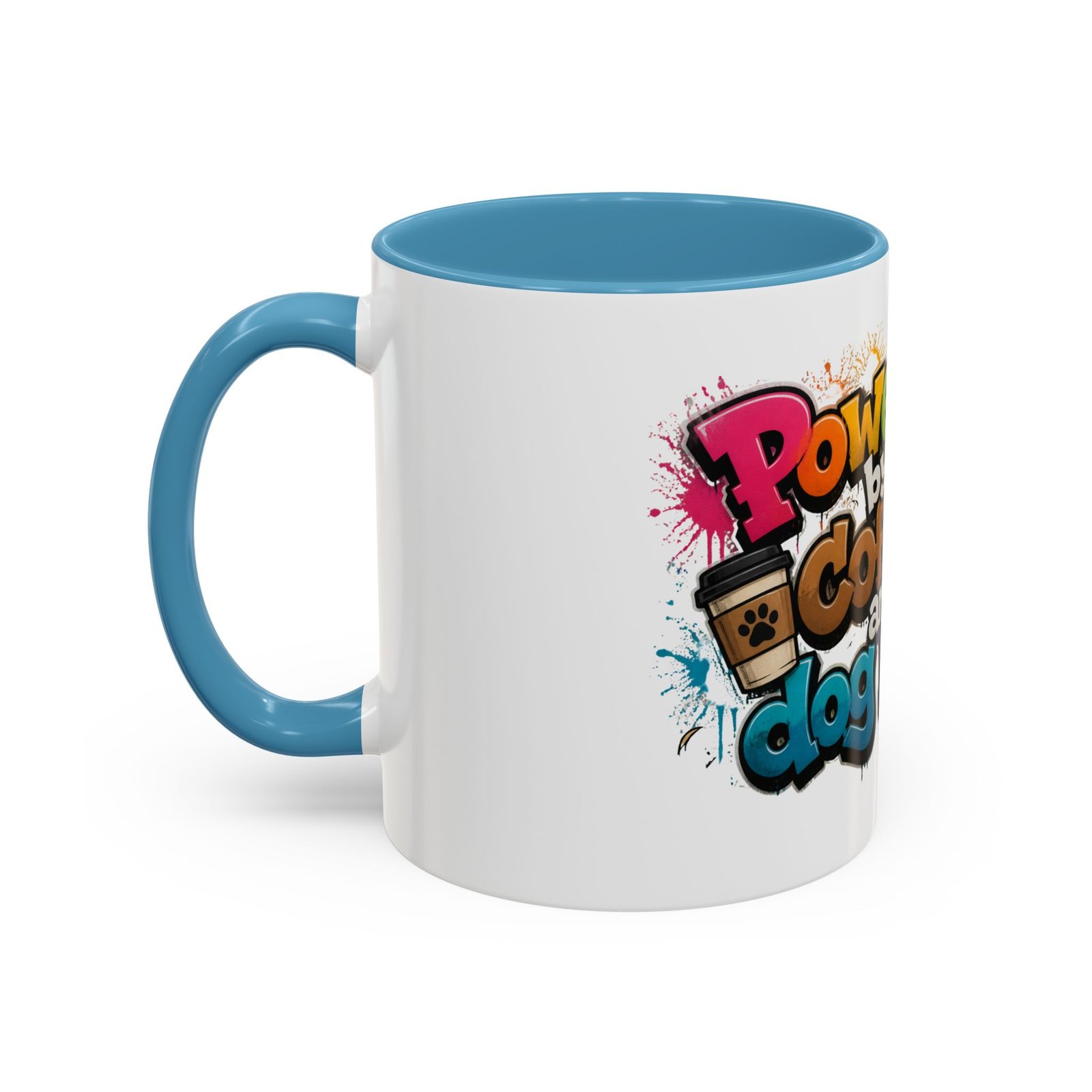 Mug Bicolore « Powered by Coffee and Dog Hair » – Collection Grow with Indianna – Image 35