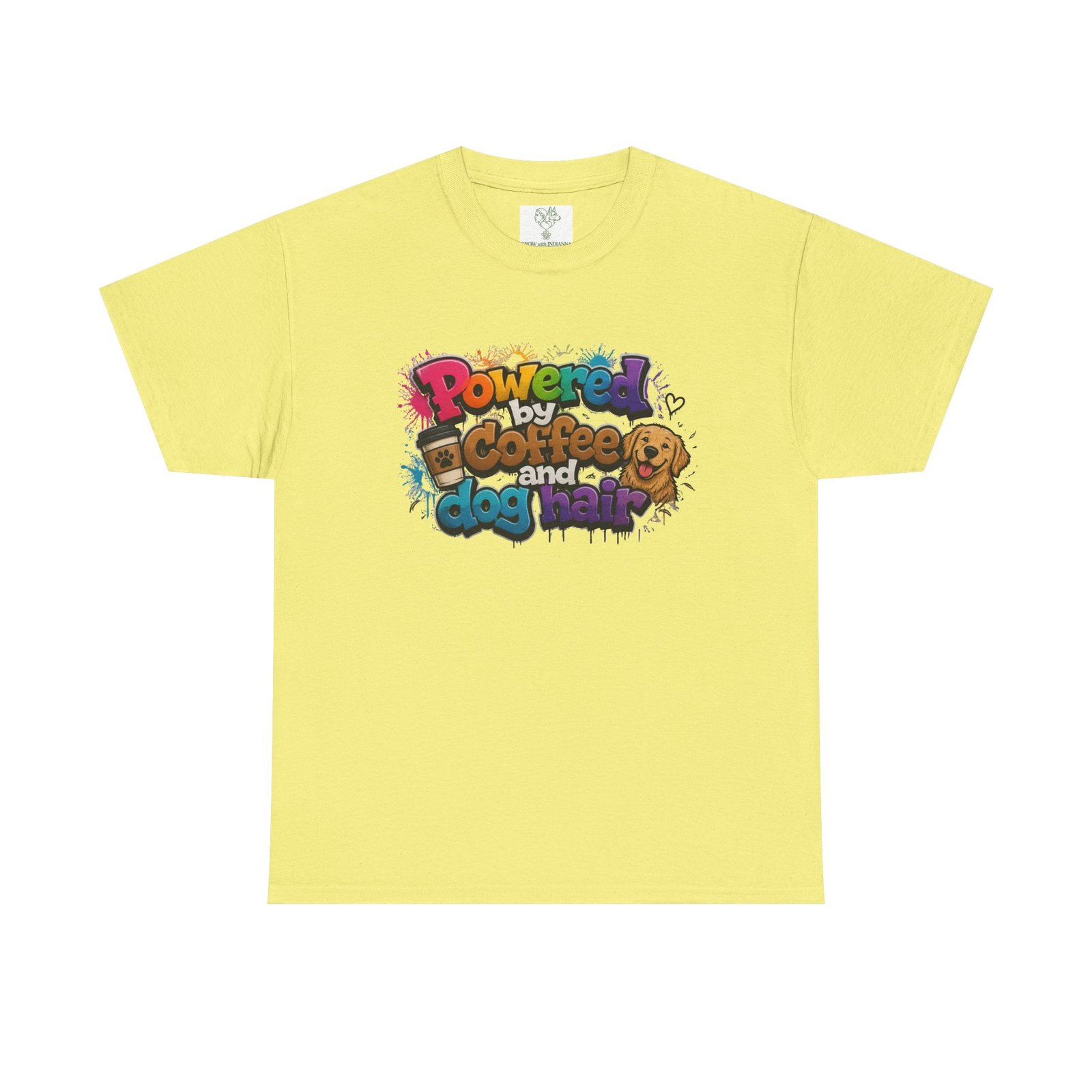 T-shirt « Powered by Coffee and Dogs » —Collection Grow with Indianna – Image 89