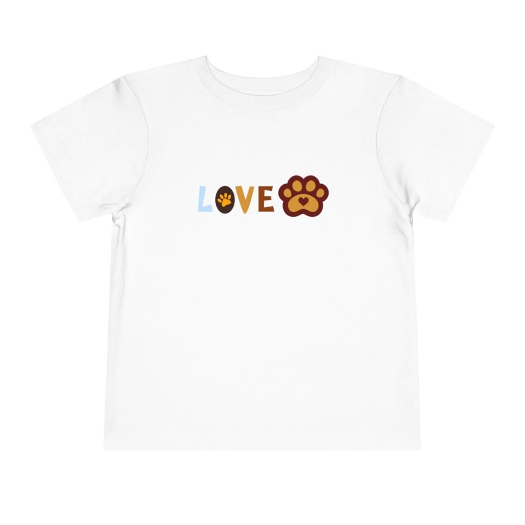 T-shirt Enfant « Love Paws » — Collection Grow with Indianna