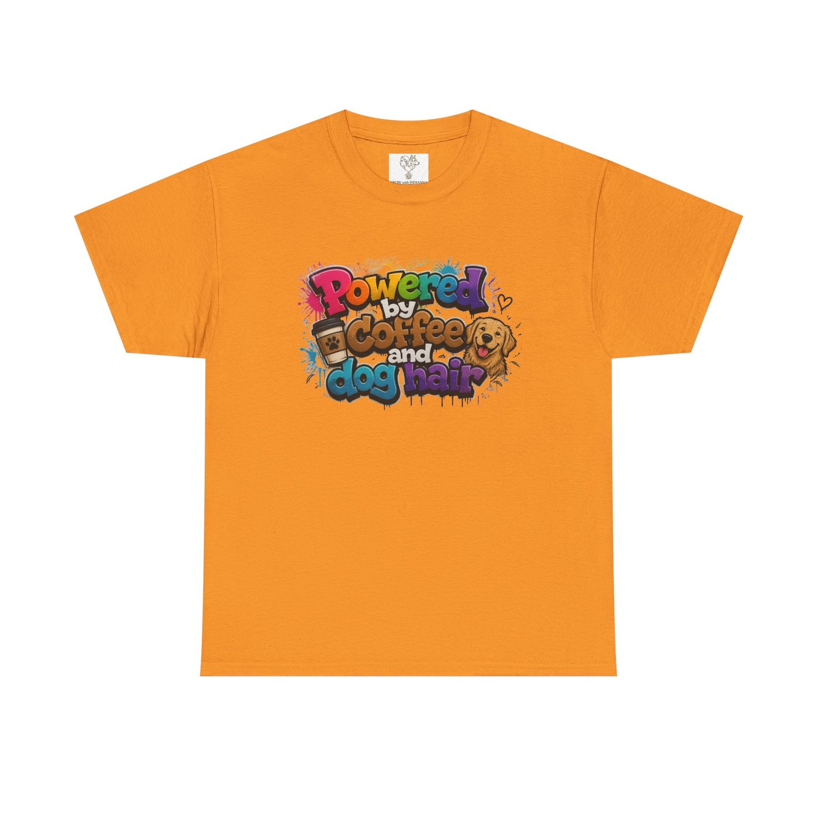 T-shirt « Powered by Coffee and Dogs » —Collection Grow with Indianna – Image 45