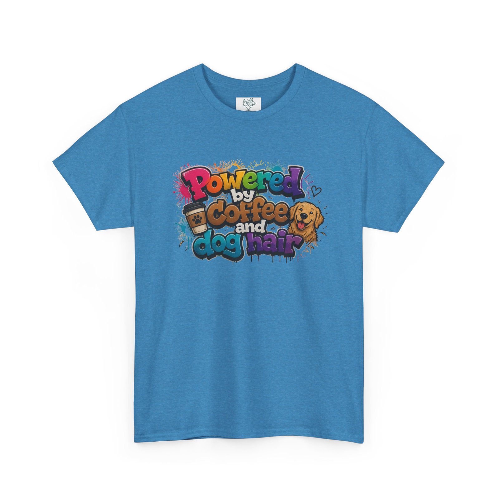 T-shirt « Powered by Coffee and Dogs » —Collection Grow with Indianna – Image 155