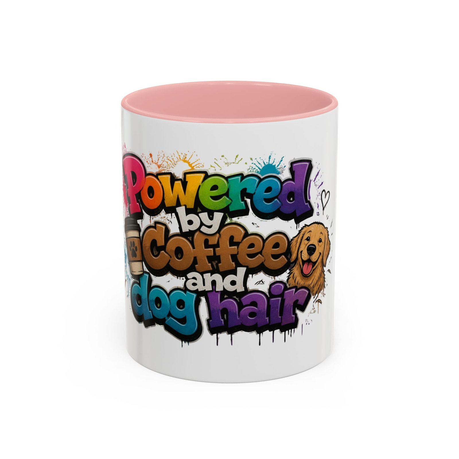 Mug Bicolore « Powered by Coffee and Dog Hair » – Collection Grow with Indianna – Image 9