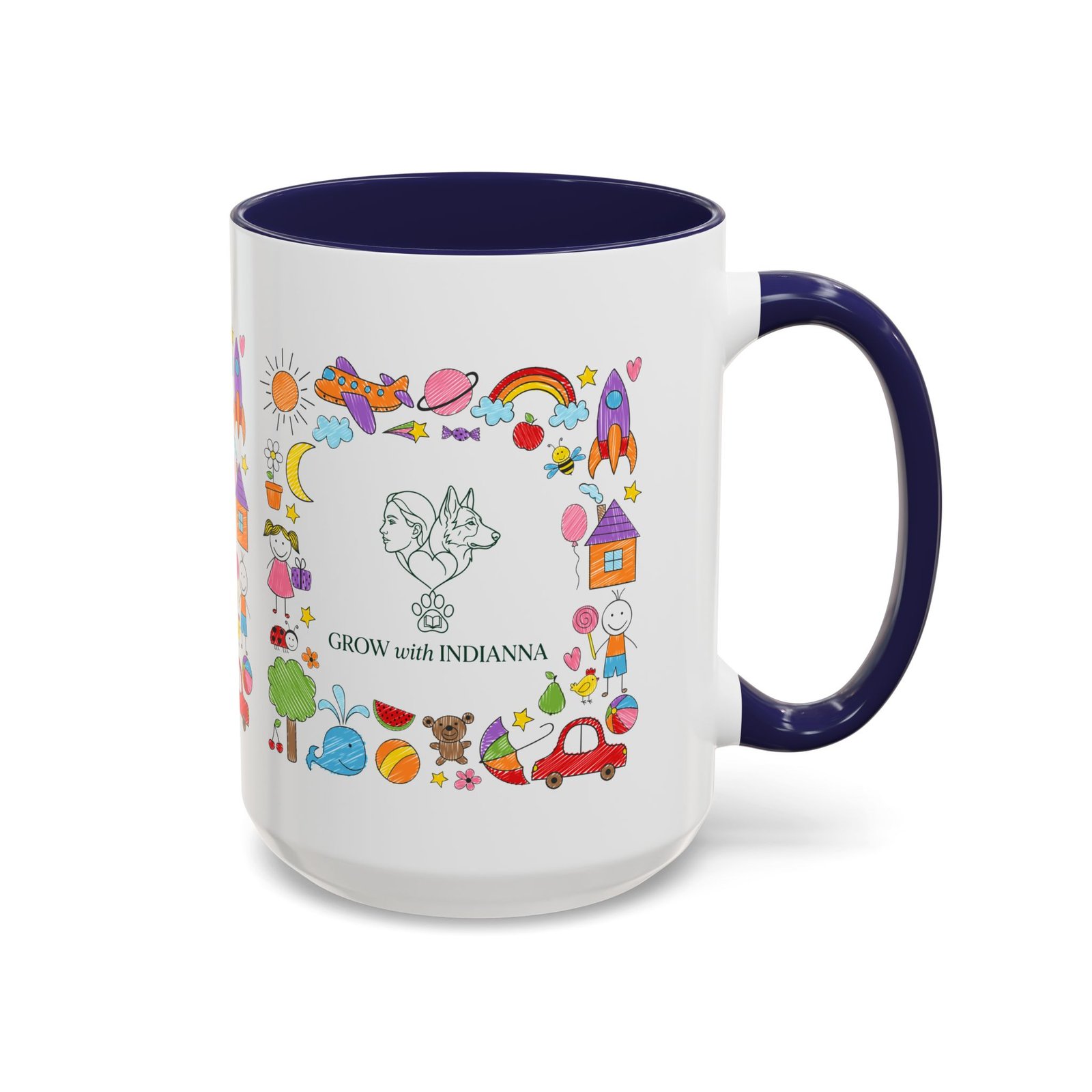 Mug Bicolore "Grow with Indianna"—Collection Grow with Indianna – Image 22