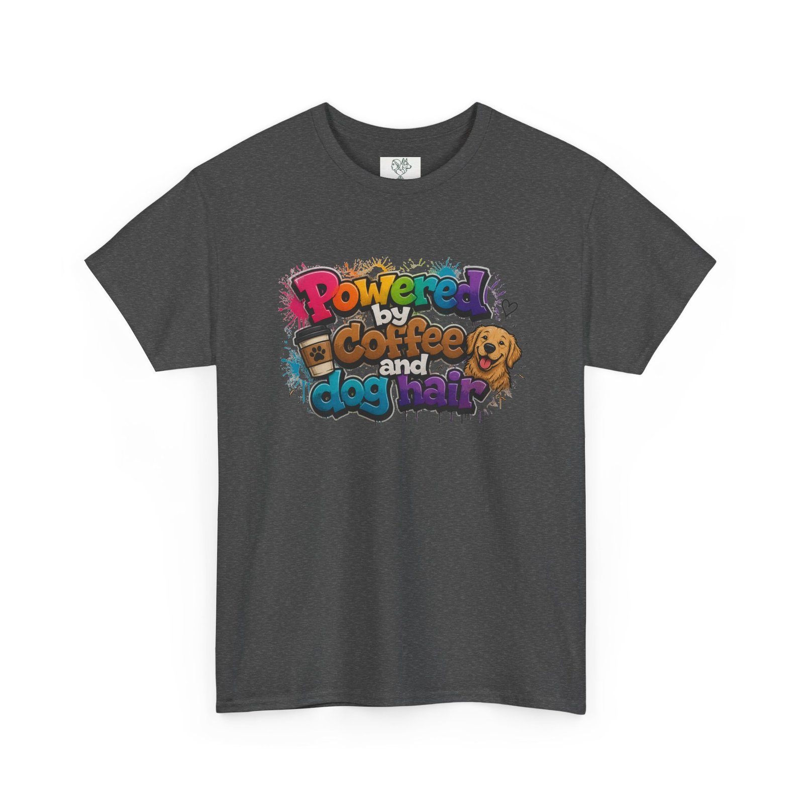 T-shirt « Powered by Coffee and Dogs » —Collection Grow with Indianna – Image 159