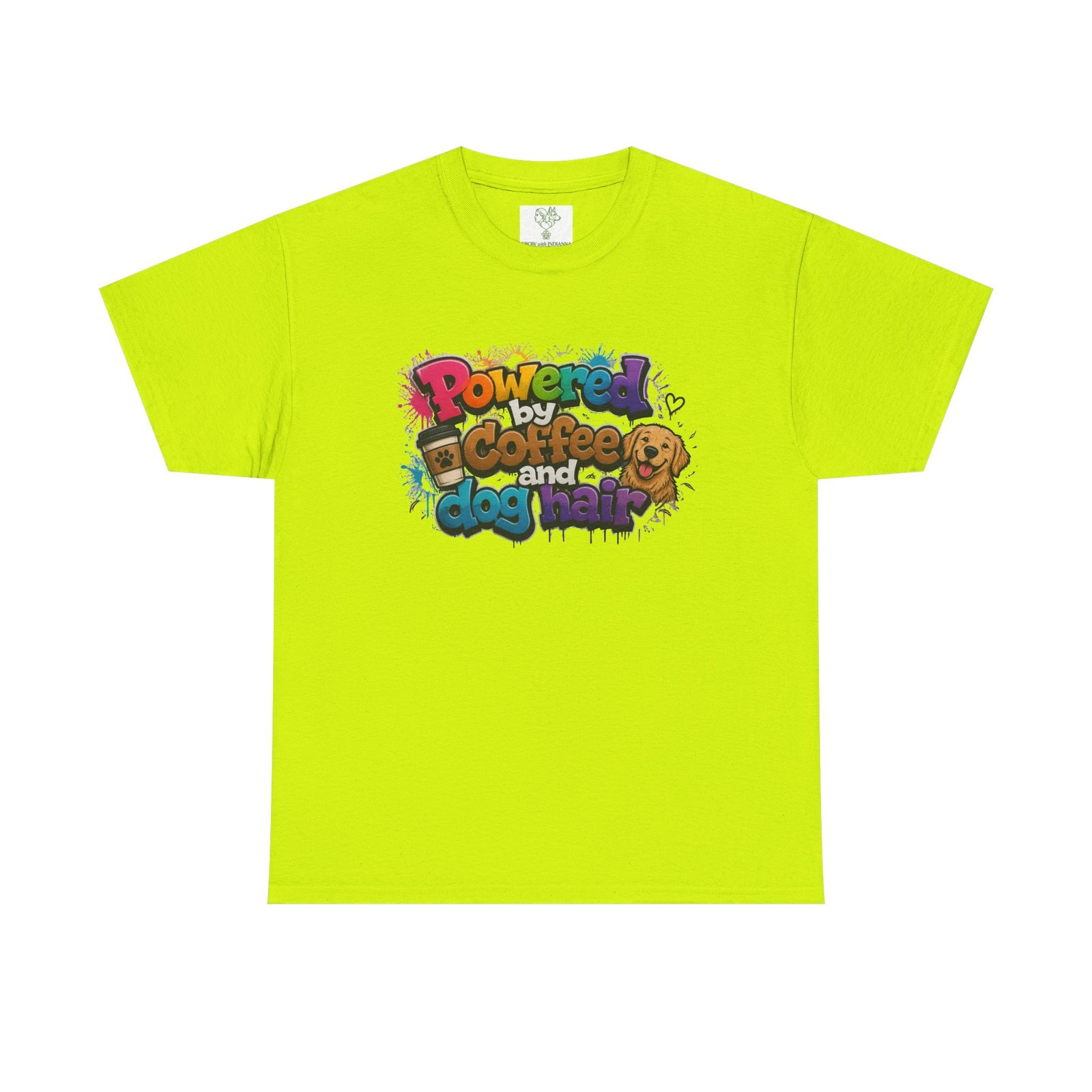 T-shirt « Powered by Coffee and Dogs » —Collection Grow with Indianna – Image 101