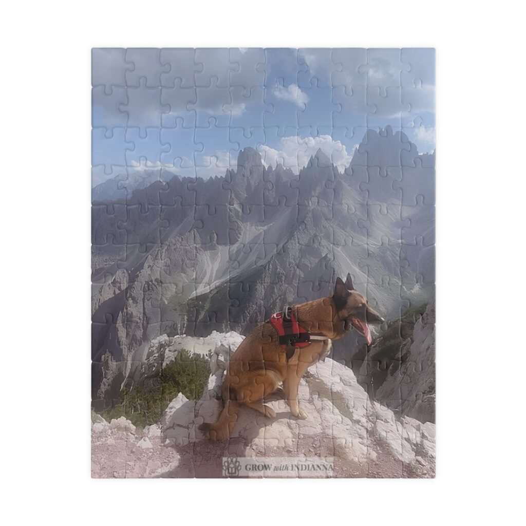 🧩 Puzzle Officiel "Au Sommet des Dolomites" – Collection Grow with Indianna