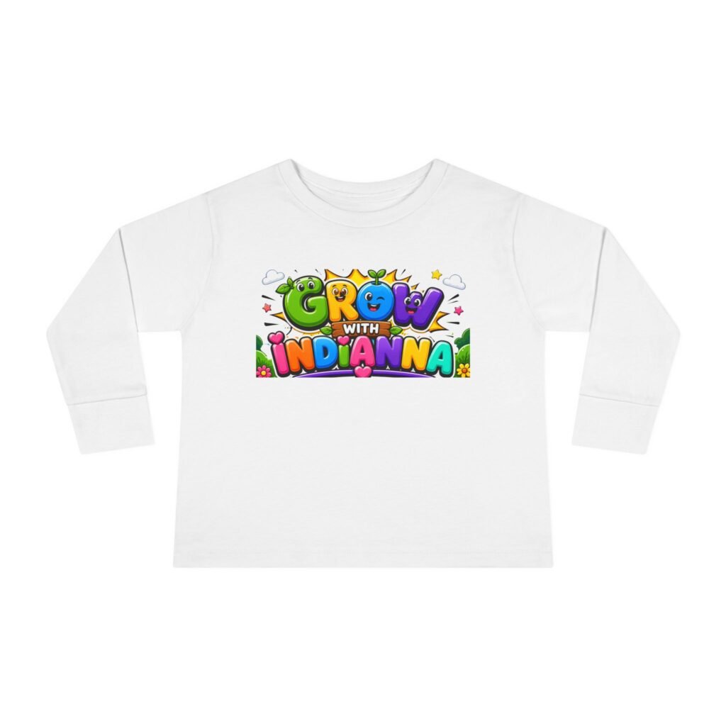 T-shirt Manches Longues Enfant « Grow with Indianna » —Collection Grow with Indianna