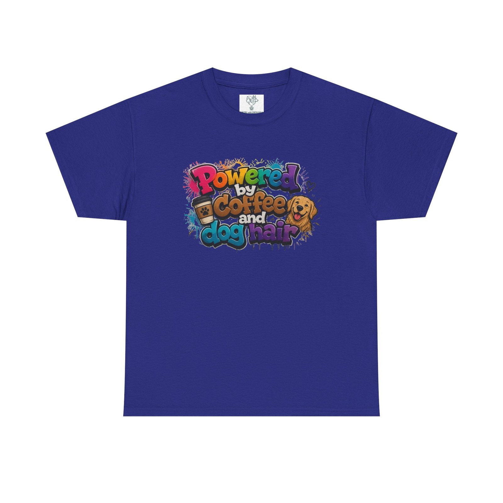 T-shirt « Powered by Coffee and Dogs » —Collection Grow with Indianna – Image 225
