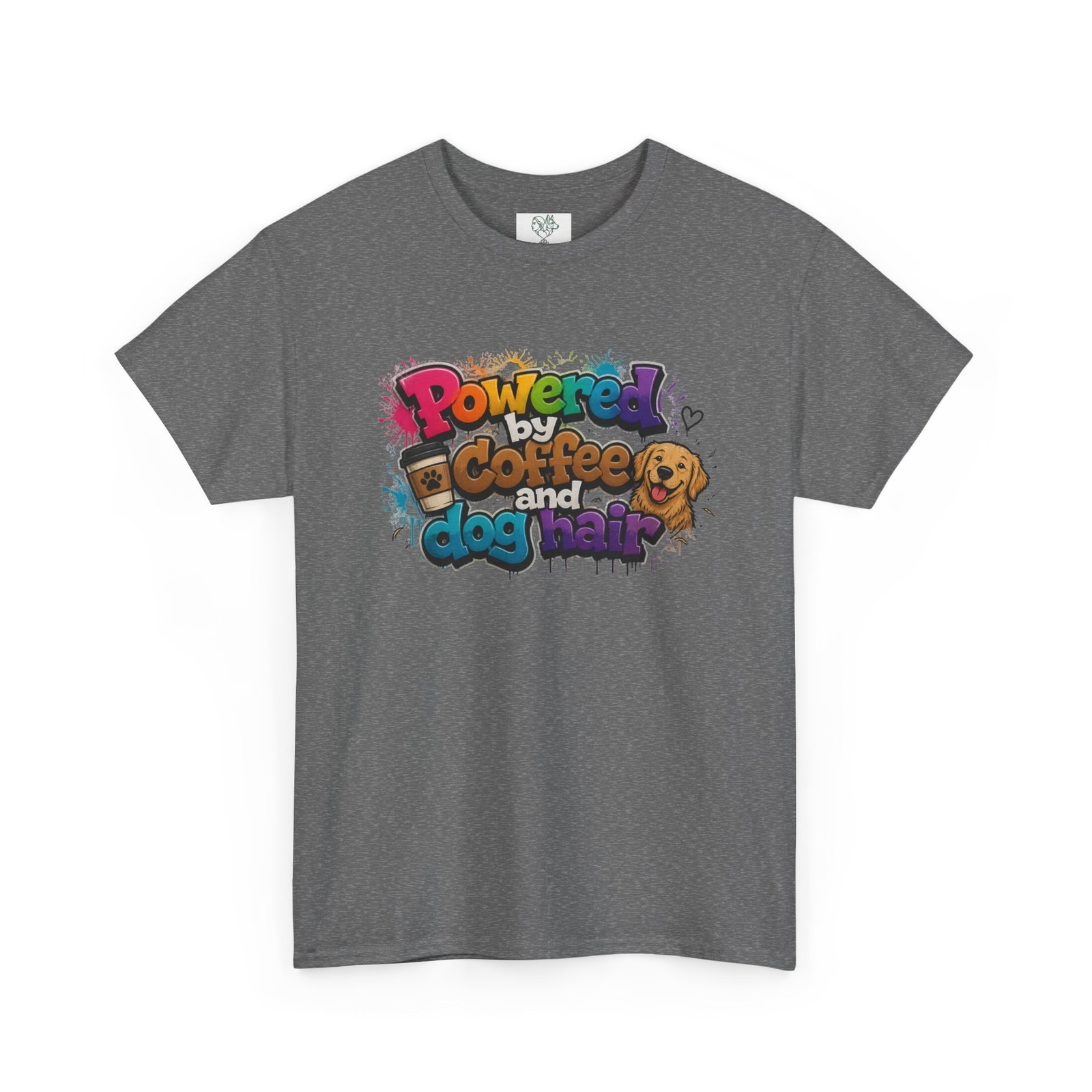 T-shirt « Powered by Coffee and Dogs » —Collection Grow with Indianna – Image 207
