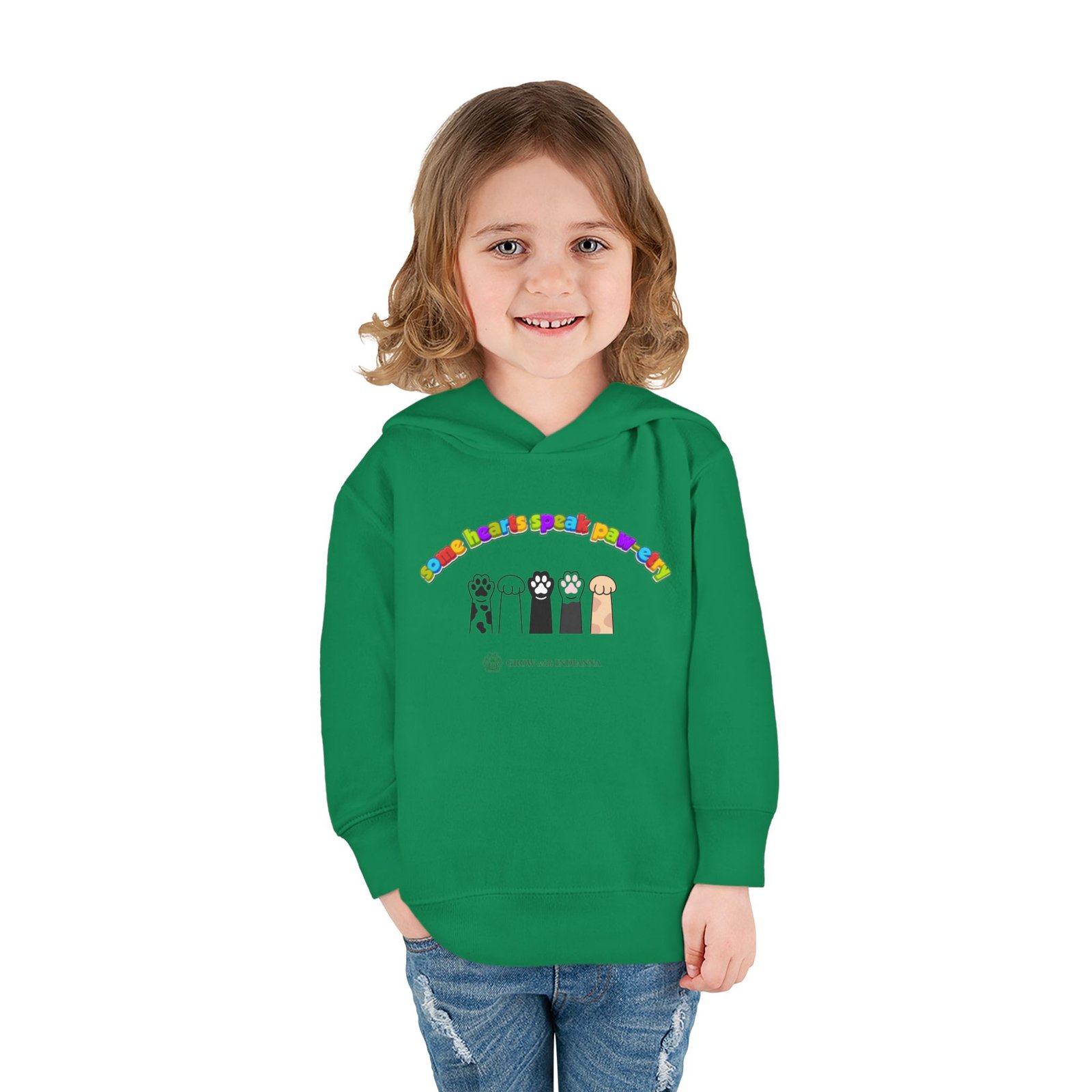 Sweat à Capuche Enfant « Paws & Rainbow » —Collection Grow with Indianna – Image 16