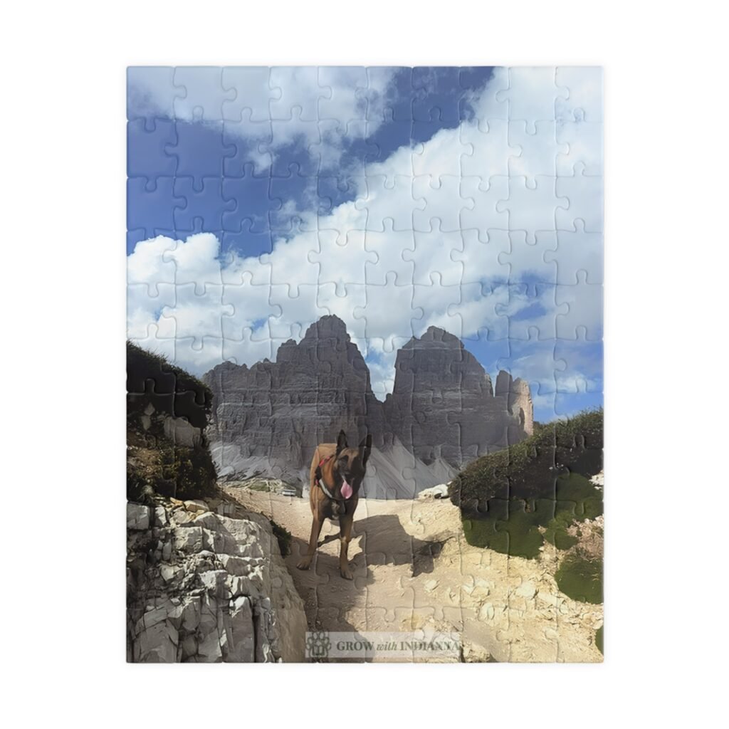 🧩 Puzzle Officiel "L'Aventure des Tre Cime" – Collection Grow with Indianna