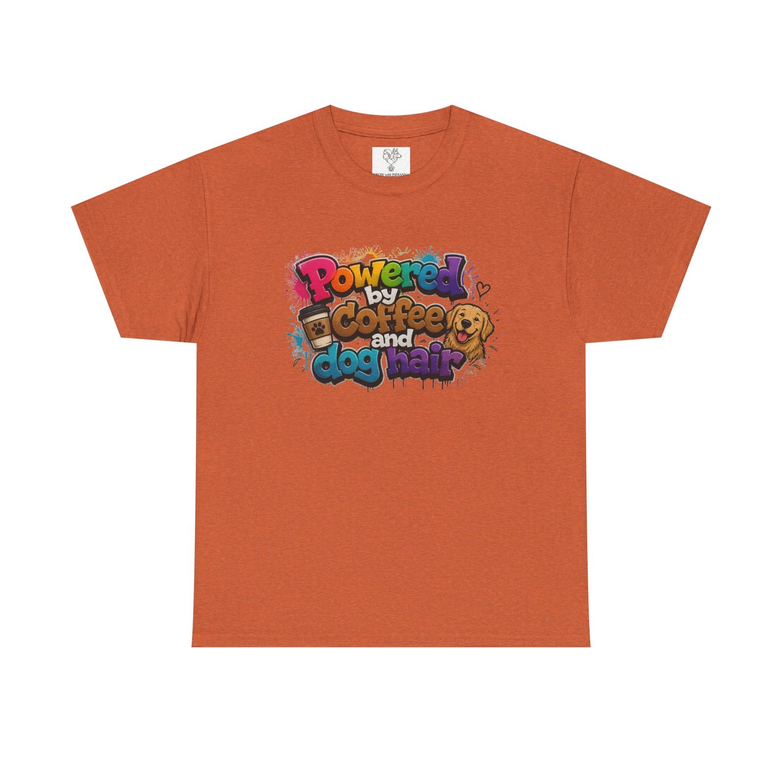 T-shirt « Powered by Coffee and Dogs » —Collection Grow with Indianna – Image 17