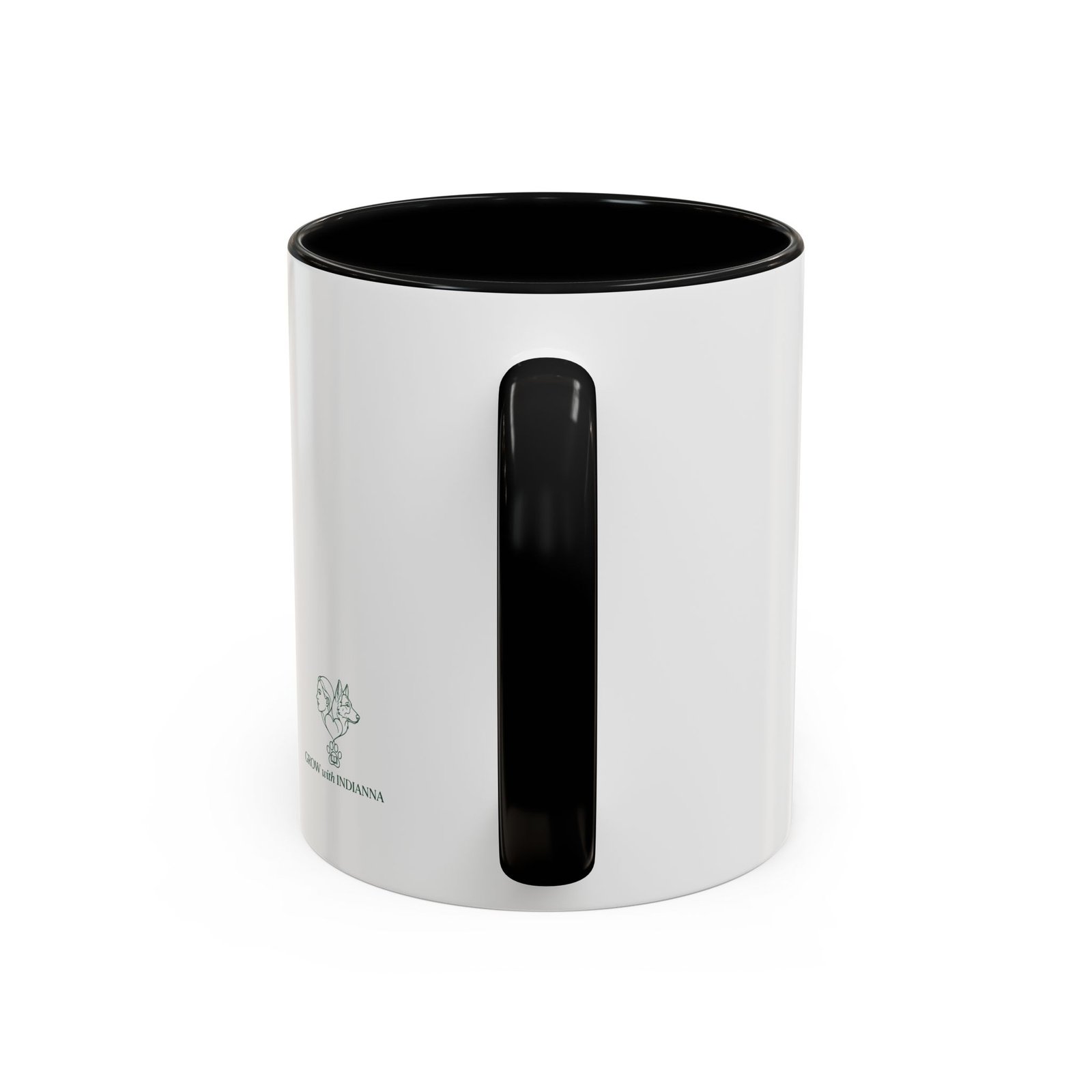 Mug Bicolore « Powered by Coffee and Dog Hair » – Collection Grow with Indianna – Image 4