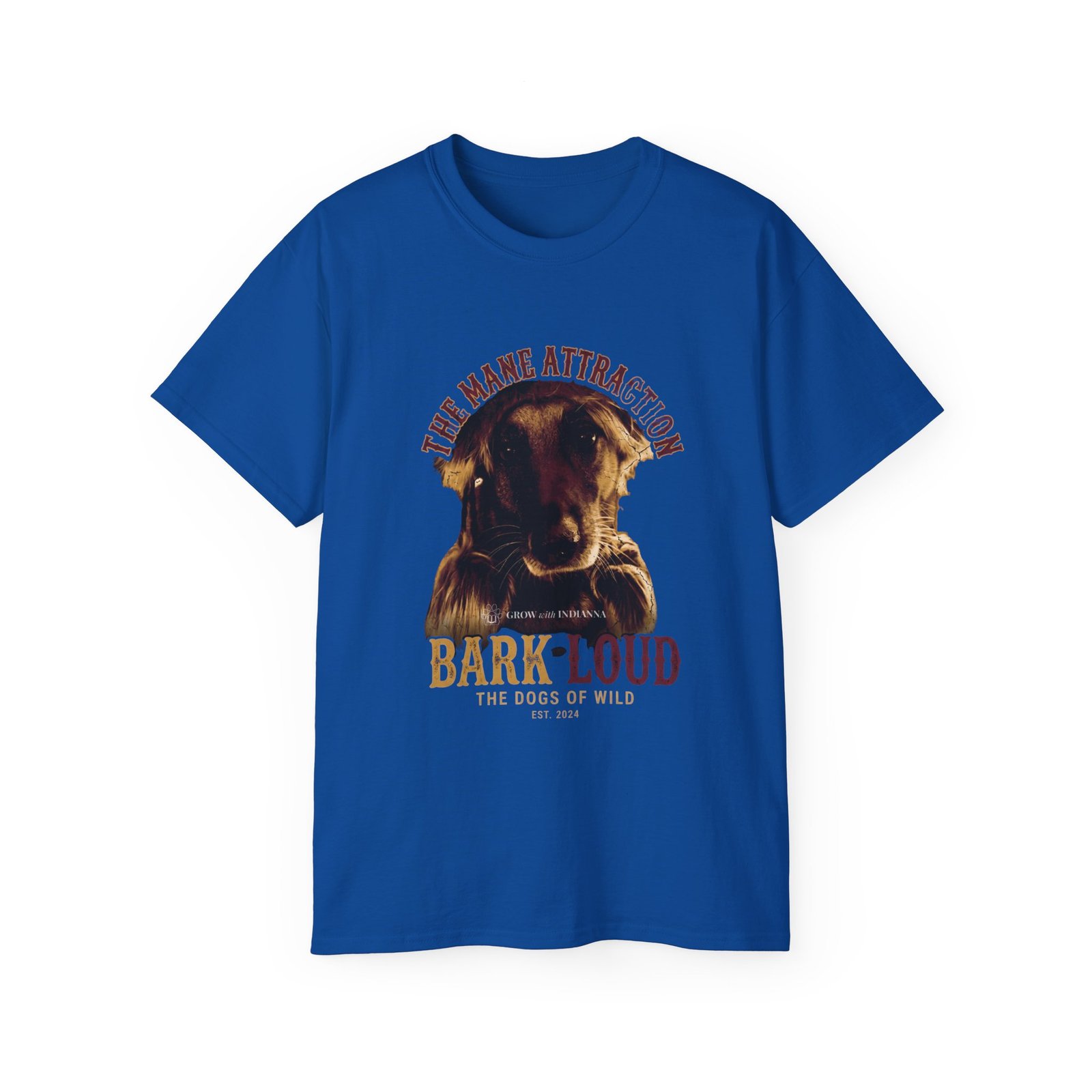 T-shirt Vintage « Cute Indianna Portrait — Bark Loud » —Collection Grow with Indianna – Image 41