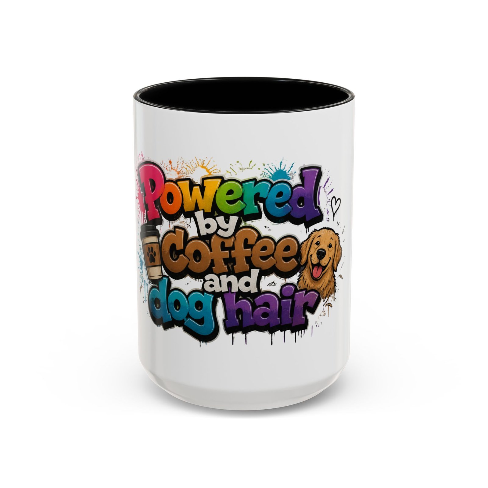 Mug Bicolore « Powered by Coffee and Dog Hair » – Collection Grow with Indianna – Image 17