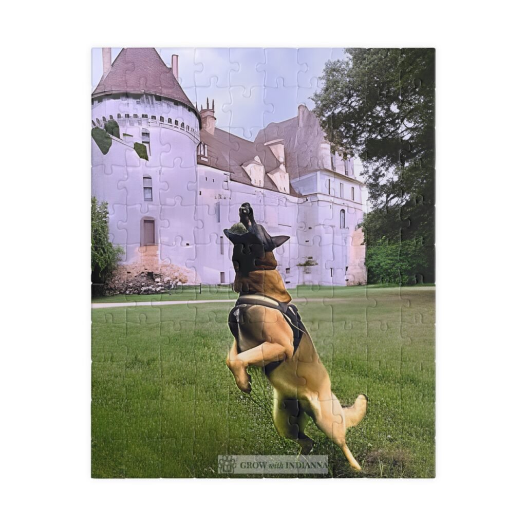 🧩 Puzzle Officiel "Le Saut du Château" – Collection Grow with Indianna