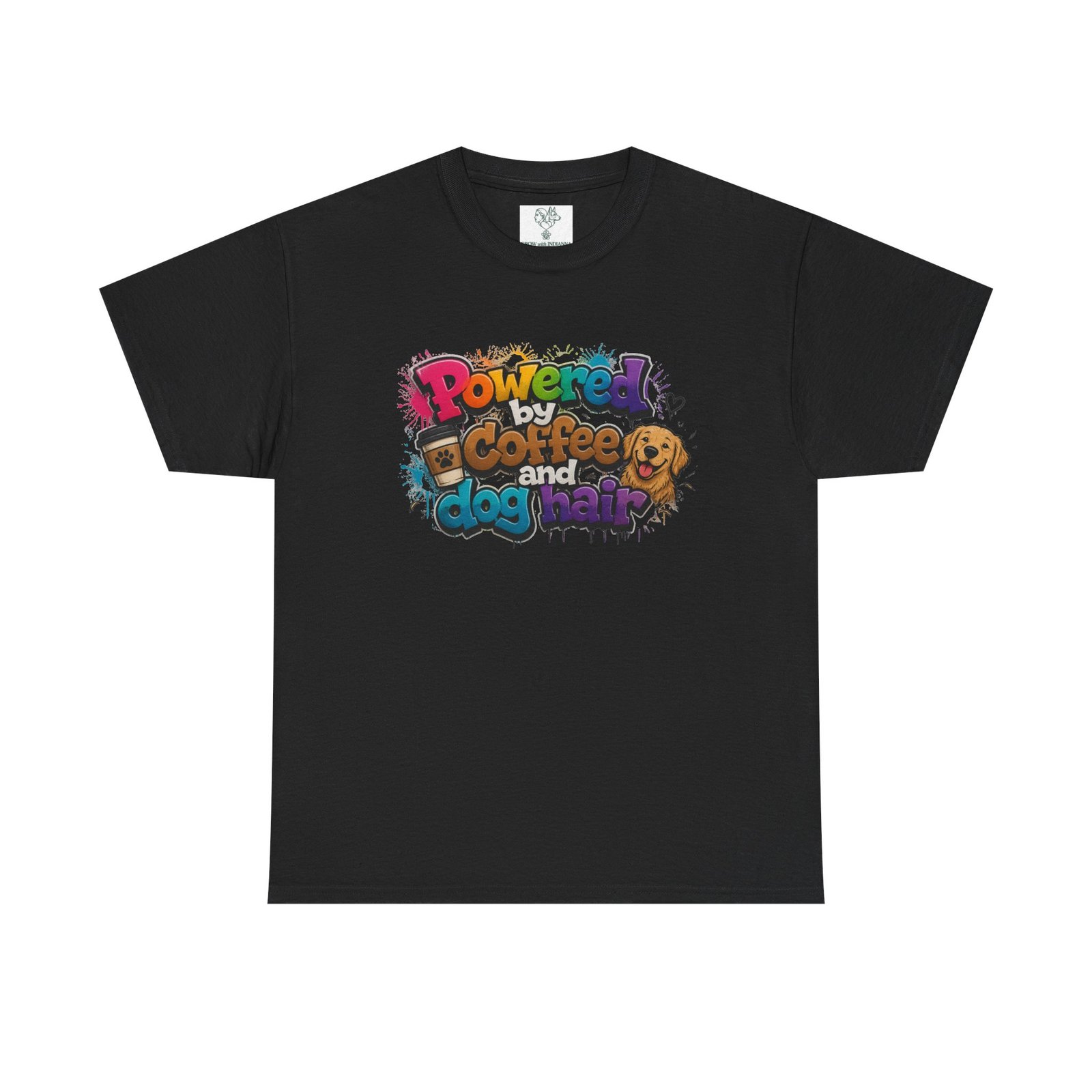 T-shirt « Powered by Coffee and Dogs » —Collection Grow with Indianna – Image 25