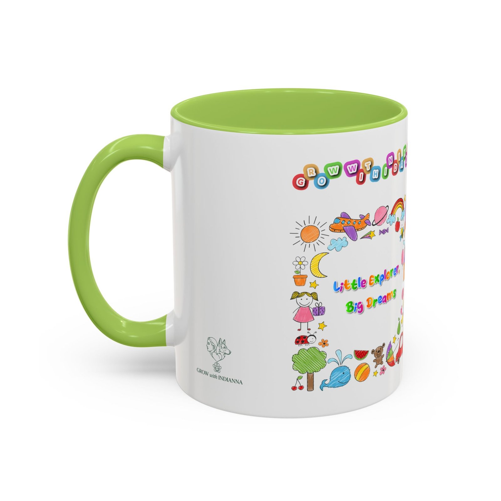 Mug Bicolore « Little Explorer, Big Dreams » - Collection Grow with Indianna – Image 31
