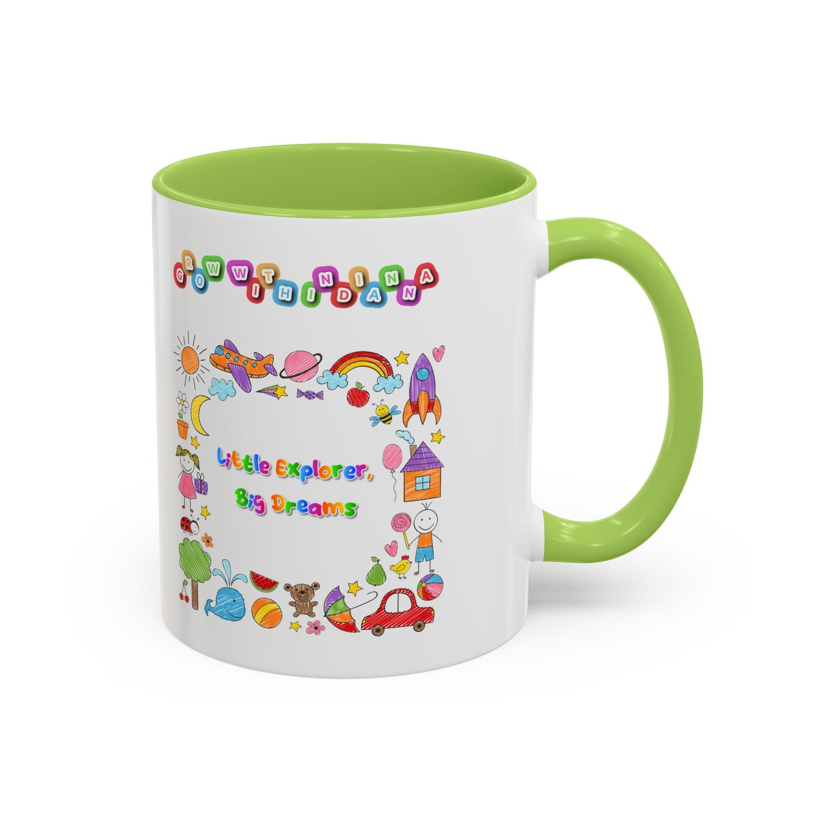 Mug Bicolore « Little Explorer, Big Dreams » - Collection Grow with Indianna – Image 30