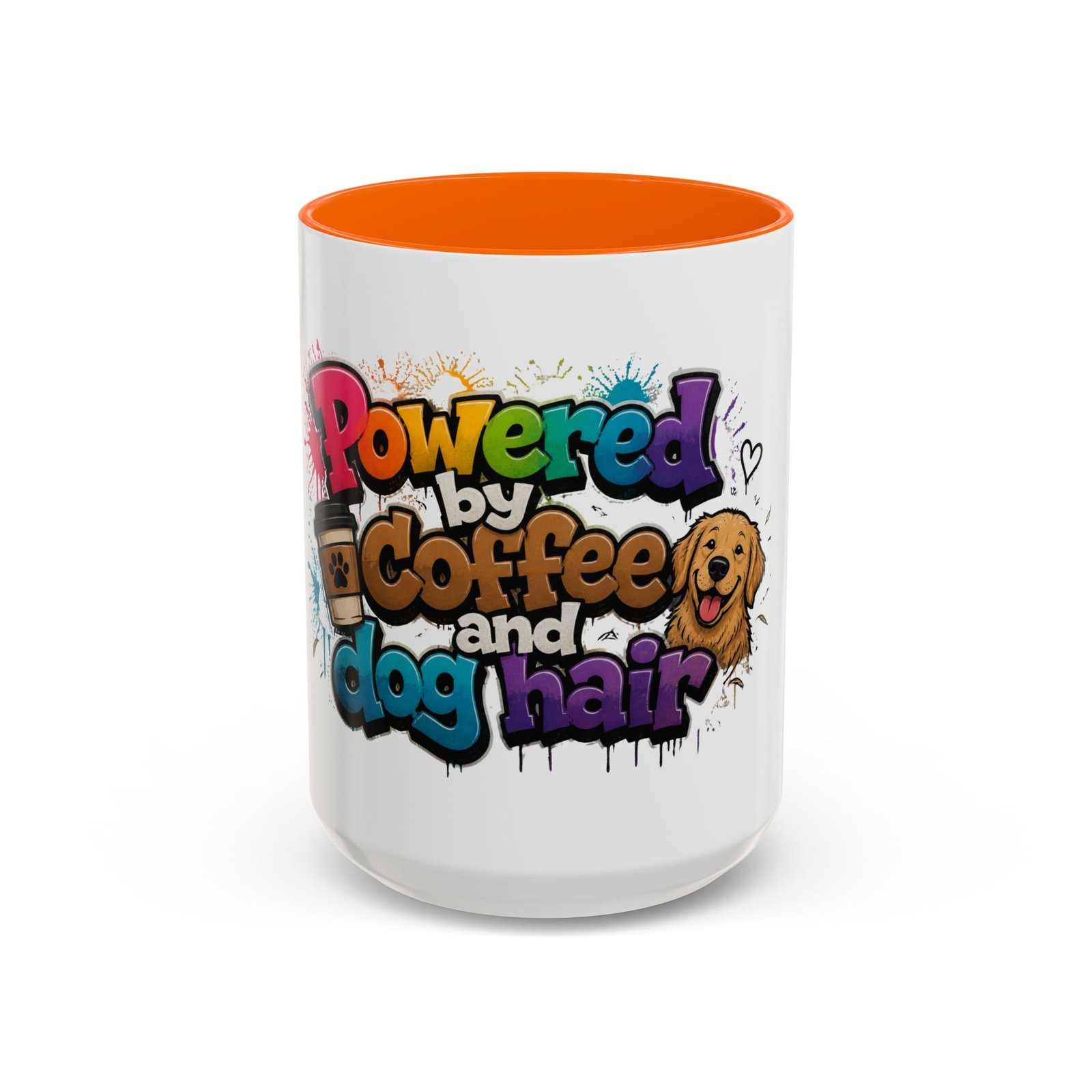Mug Bicolore « Powered by Coffee and Dog Hair » – Collection Grow with Indianna – Image 49