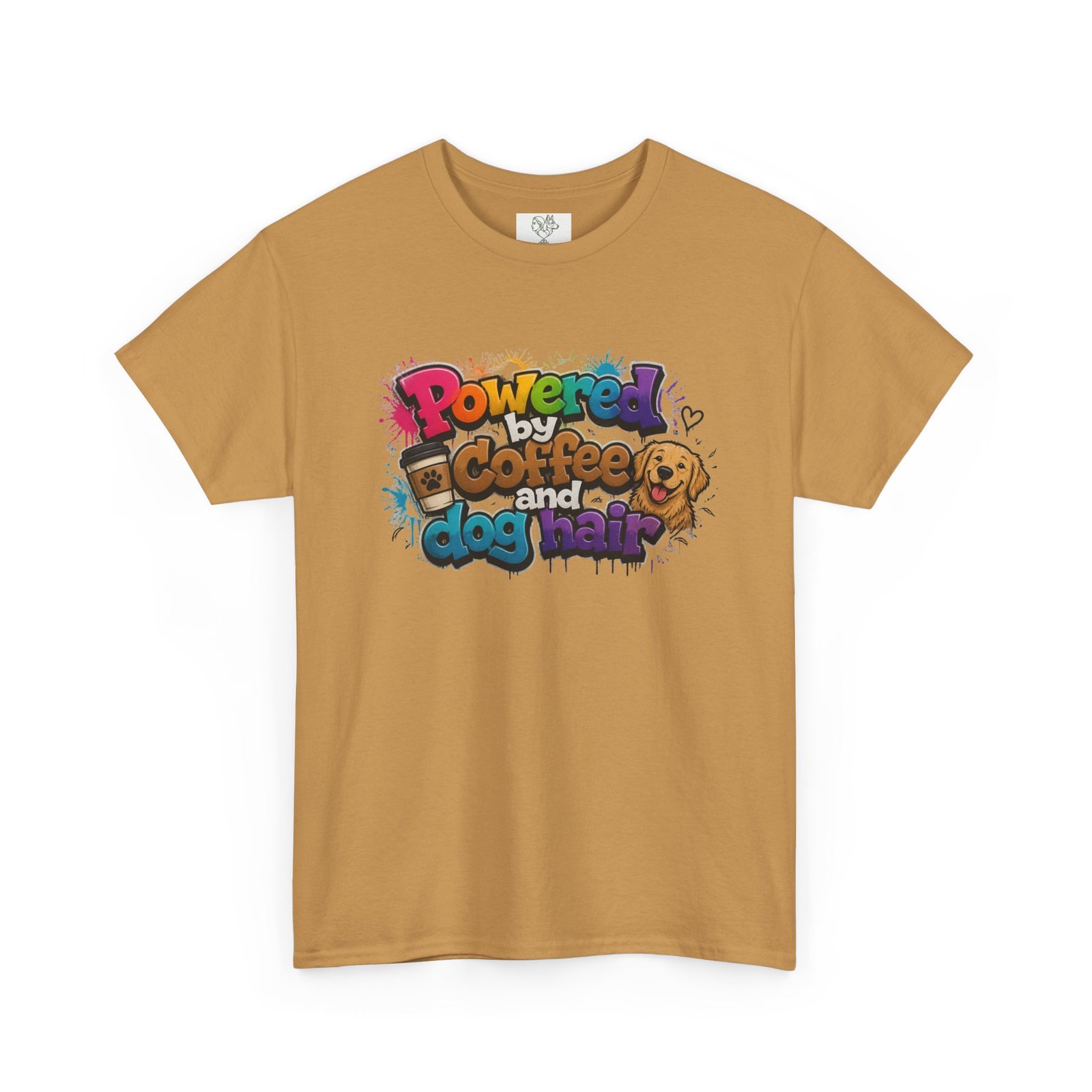 T-shirt « Powered by Coffee and Dogs » —Collection Grow with Indianna – Image 55
